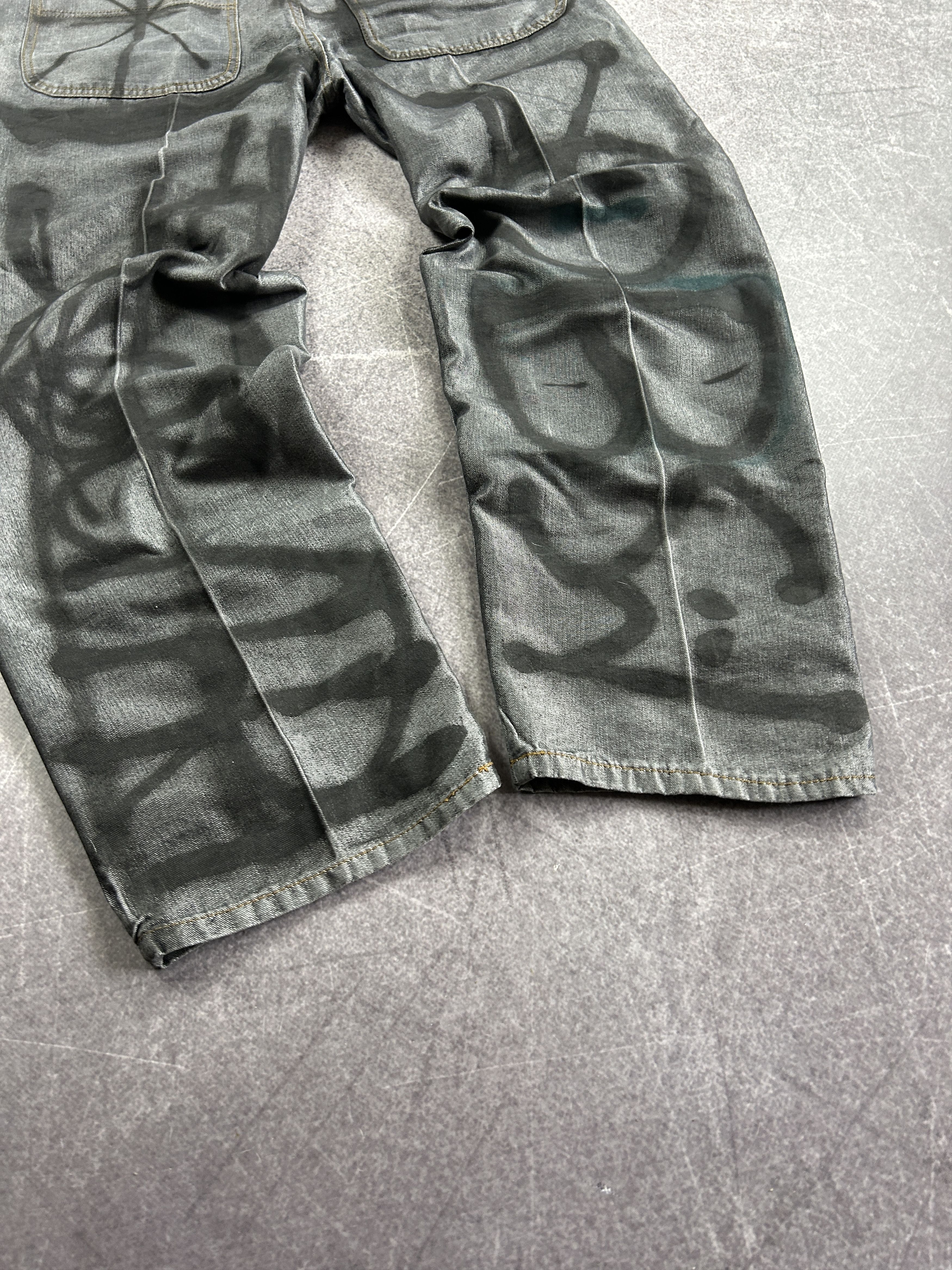 Designer VTG 💥HYSTERIC GLAMOUR RICK OWENS STYLE GRAFFITI JEANS 90S Size US 32 / EU 48 - 3 Thumbnail