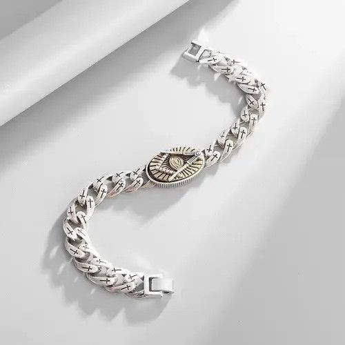 Vintage Vintage Masonic Symbol Bracelet Size ONE SIZE - 4 Thumbnail