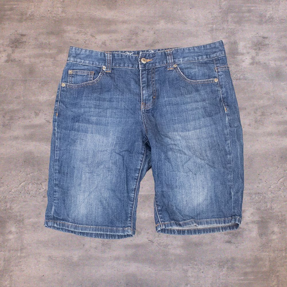 Tommy Hilfiger × Vintage Y2K Tommy Hilfigure Midwash Jort Jean Shorts Size US 34 / EU 50 - 2 Thumbnail