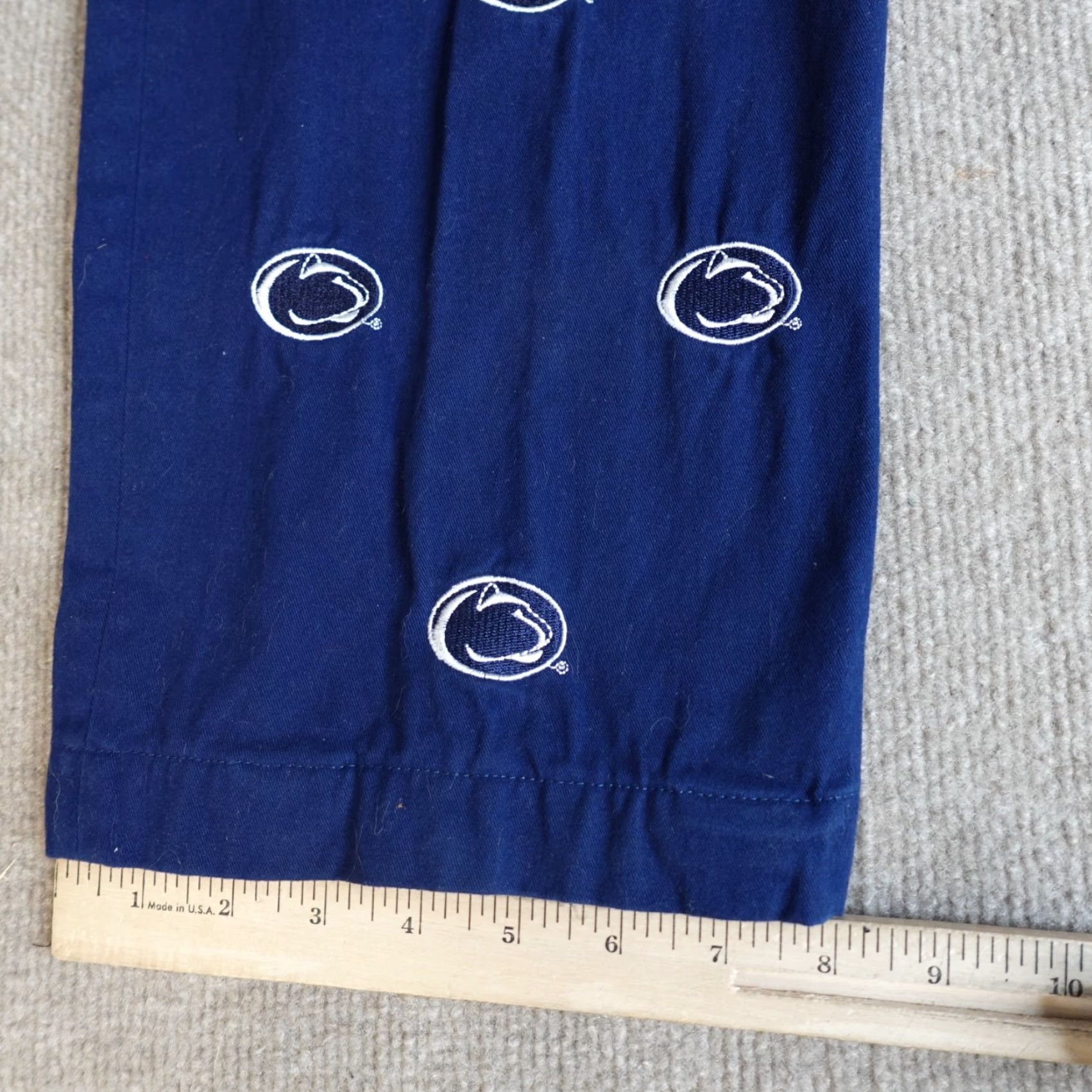 Vintage Pennington & Bailes Pants 34 x 29 Blue Critter Nittany Lions Panthers Chino Mens Straight Inseam 29 Embroidered Preppy Solid Size US 34 / EU 50 - 4 Thumbnail