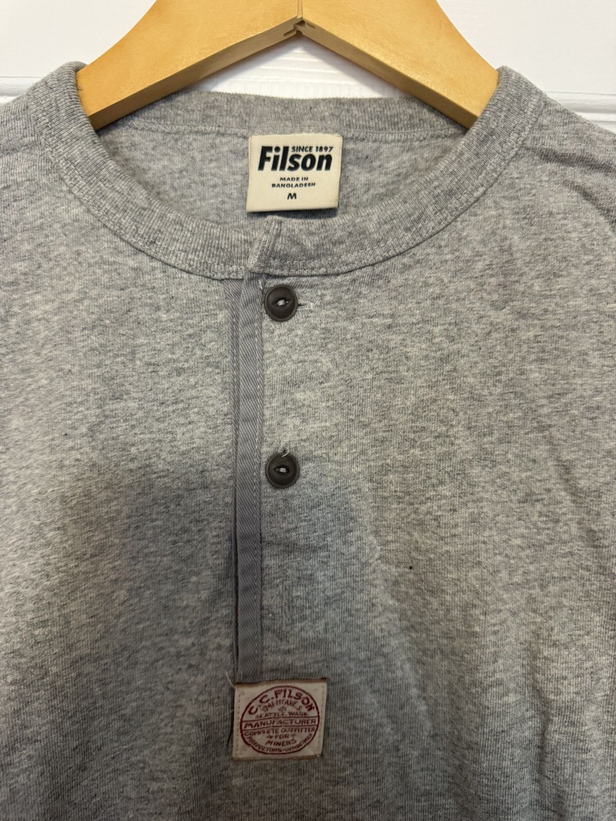 Filson Filson Henley T-shirt Size US M / EU 48-50 / 2 - 2 Thumbnail