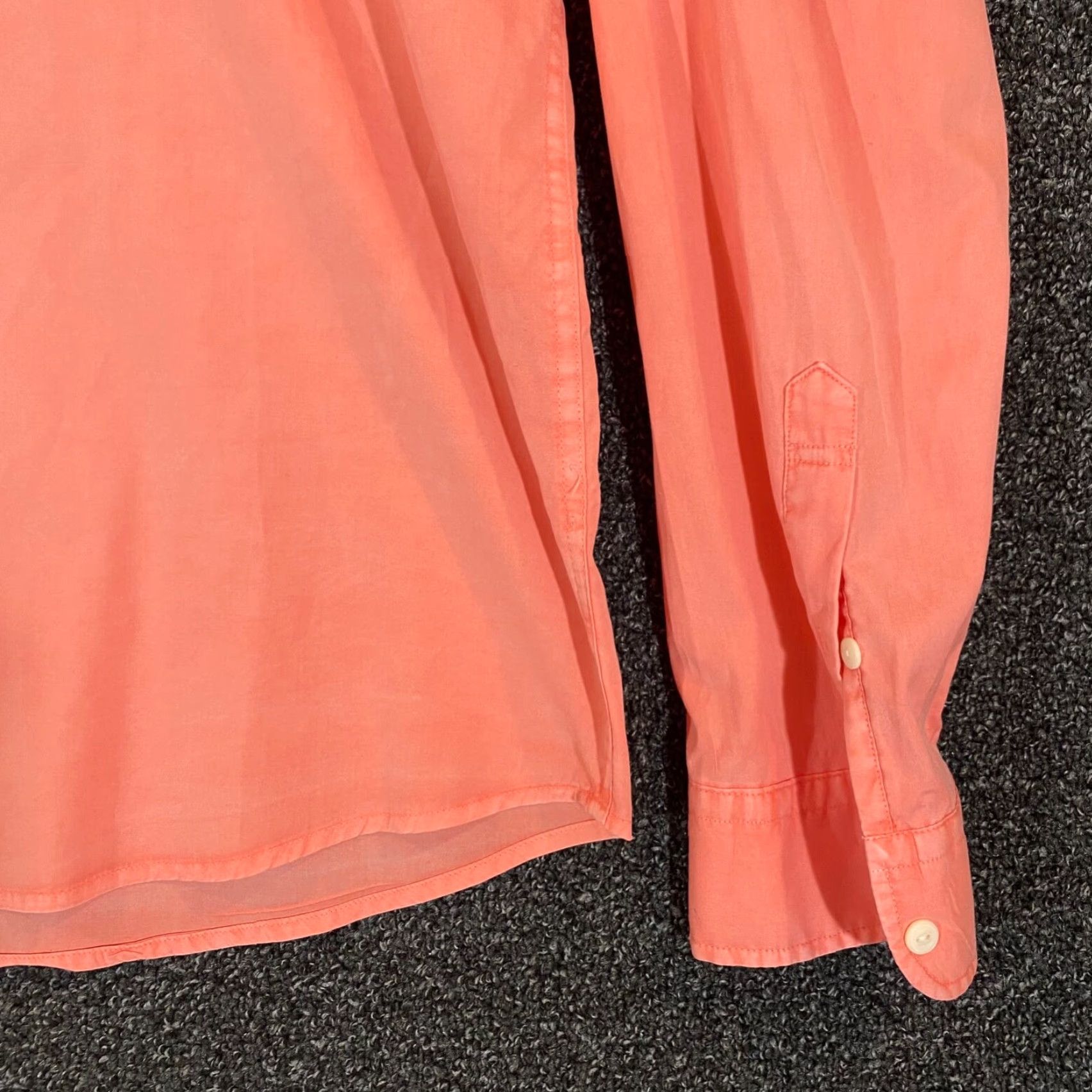 Faherty Faherty Shirt Mens Large Orange Button-Up Outdoors L/S Cotton Shirt Size US L / EU 52-54 / 3 - 3 Thumbnail