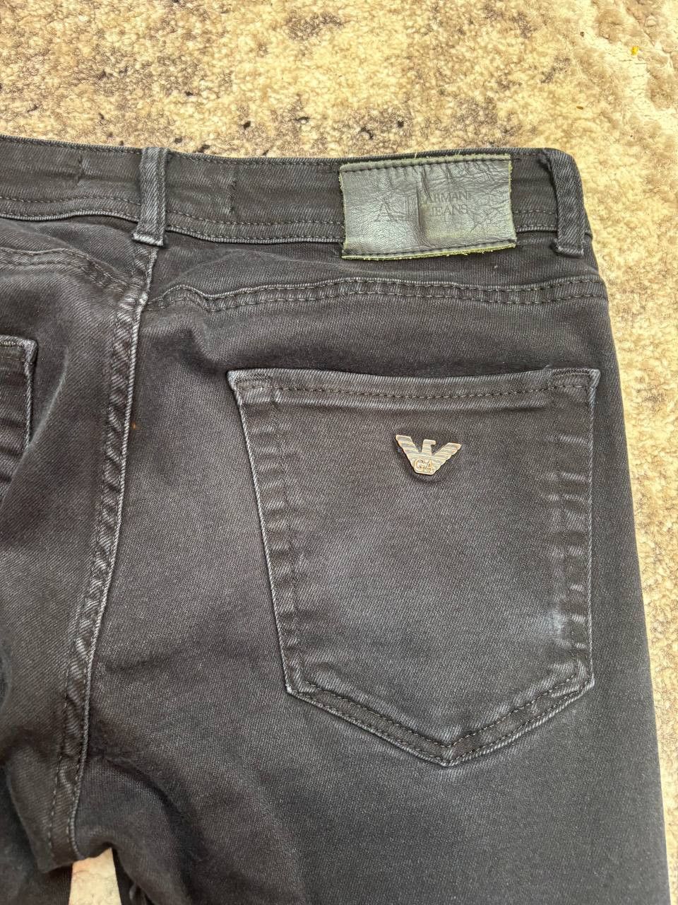 Armani Armani Jeans Black Skinny Distressed - Size 31 Size US 31 - 12 Thumbnail