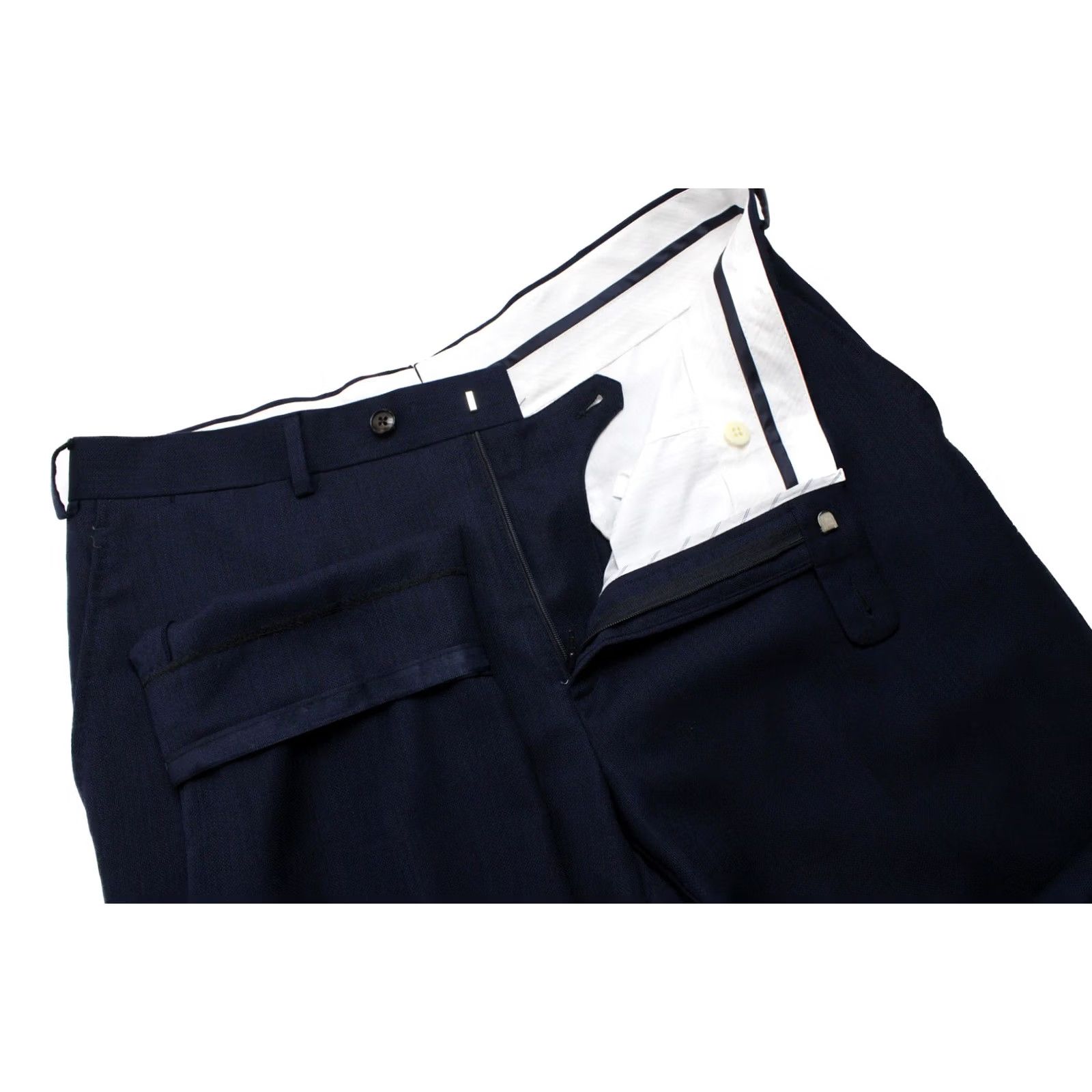 Suitsupply SUITSUPPLY Brescia Trousers Men's UK 44S W35 Wool Patterned Pleated Zip Fly Size US 44 / EU 60 - 4 Thumbnail