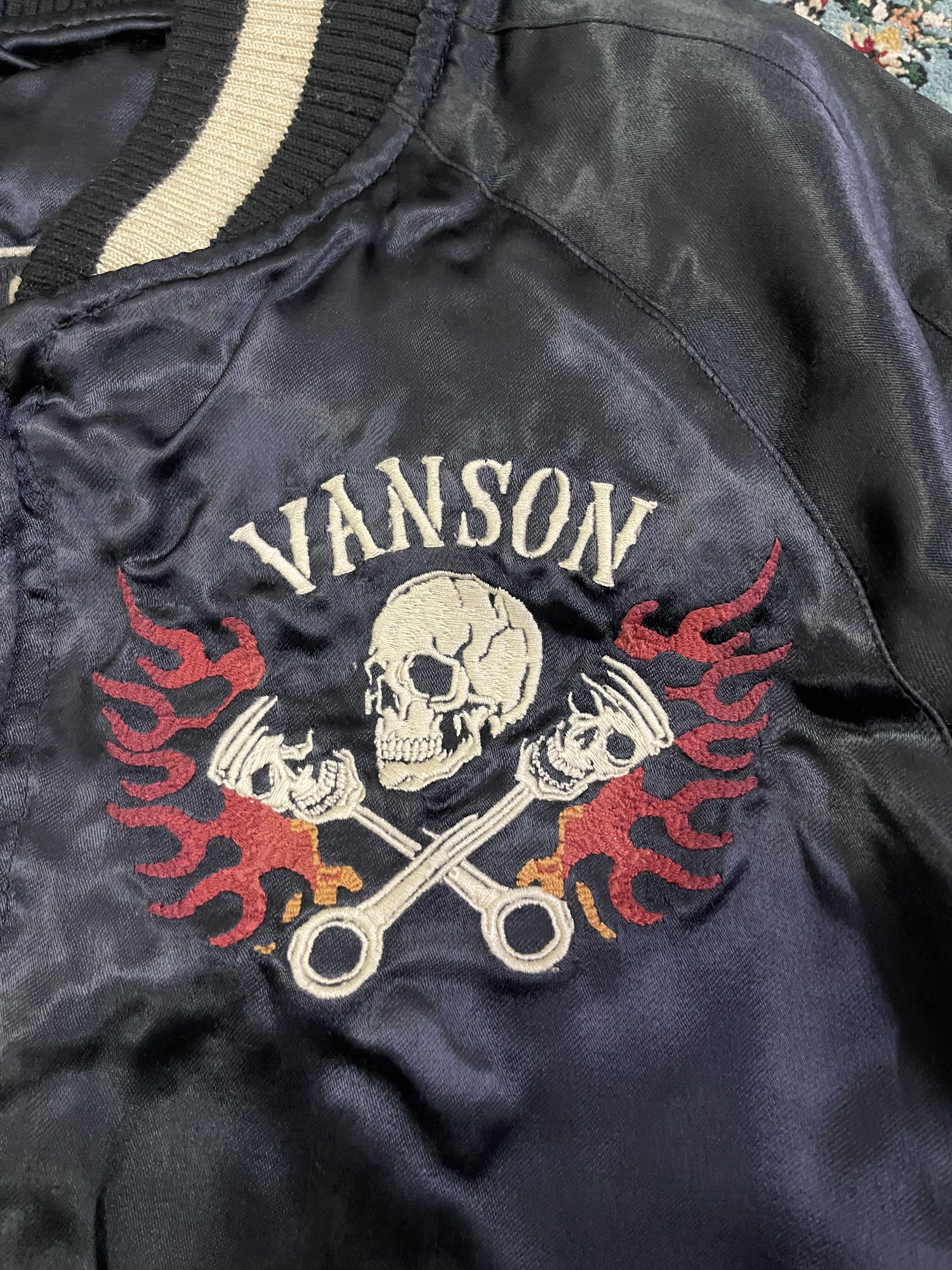 Vanson Leathers RARE Vanson Sukajan Sourvenir Satin Jacket Embroidery Size US S / EU 44-46 / 1 - 5 Thumbnail