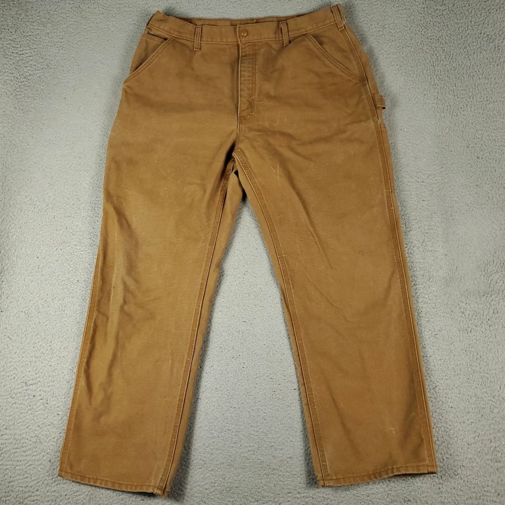 Carhartt Carhartt Jeans Men Size 38x30 Brown Carpenter FR Baggy Denim Pants Size US 38 / EU 54 - 2 Thumbnail