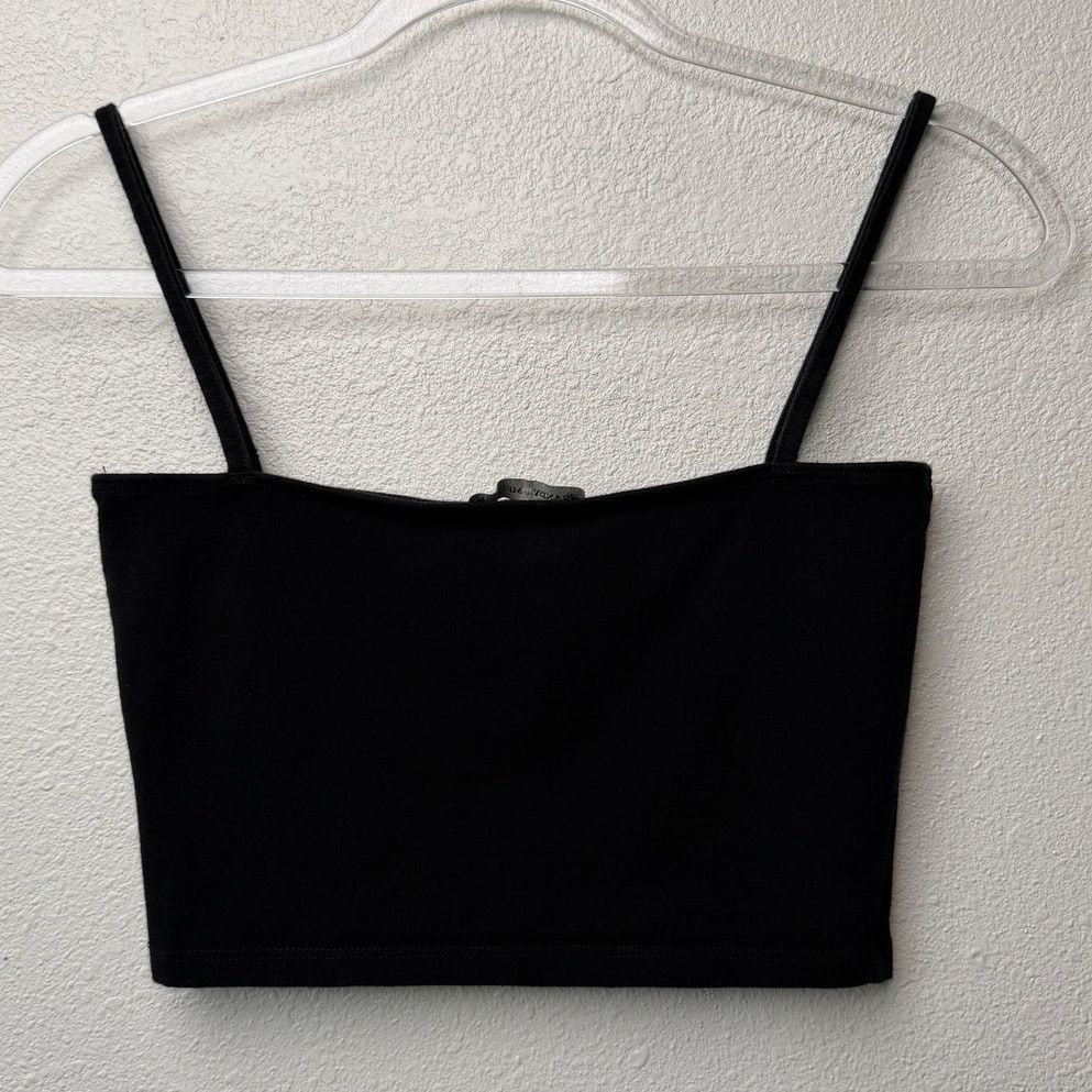 Brandy Melville Brandy Melville Black Button Crop Tank Womens XS Size XS / US 0-2 / IT 36-38 - 5 Thumbnail