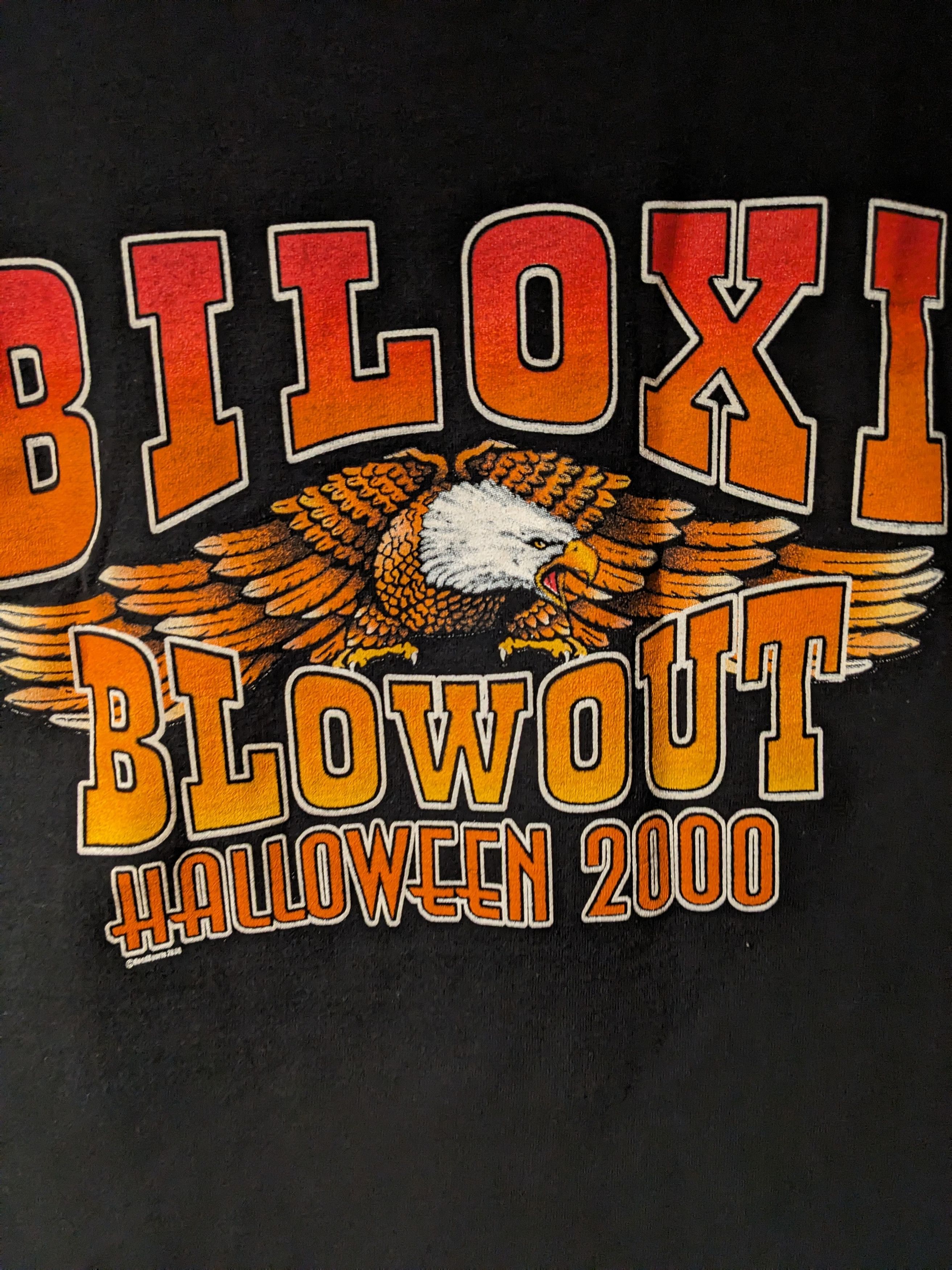 Harley Davidson × Vintage Vintage 2000 Biloxi Blow Out Halloween Motorcycle T-Shirt Size US M / EU 48-50 / 2 - 6 Thumbnail