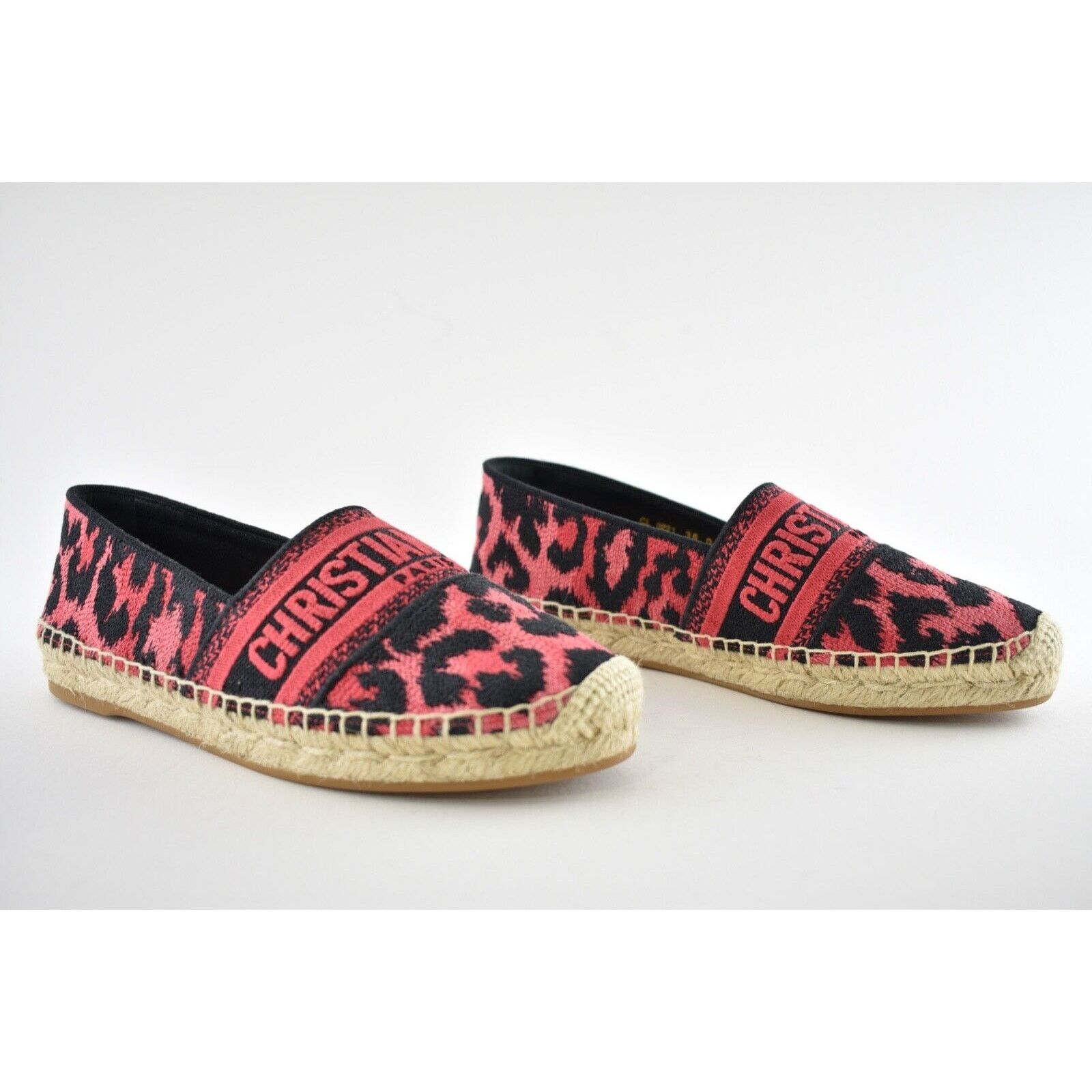 Dior Dior Granville Black Pink Leopard Pop D Logo Size US 5 / IT 35 - 2 Thumbnail