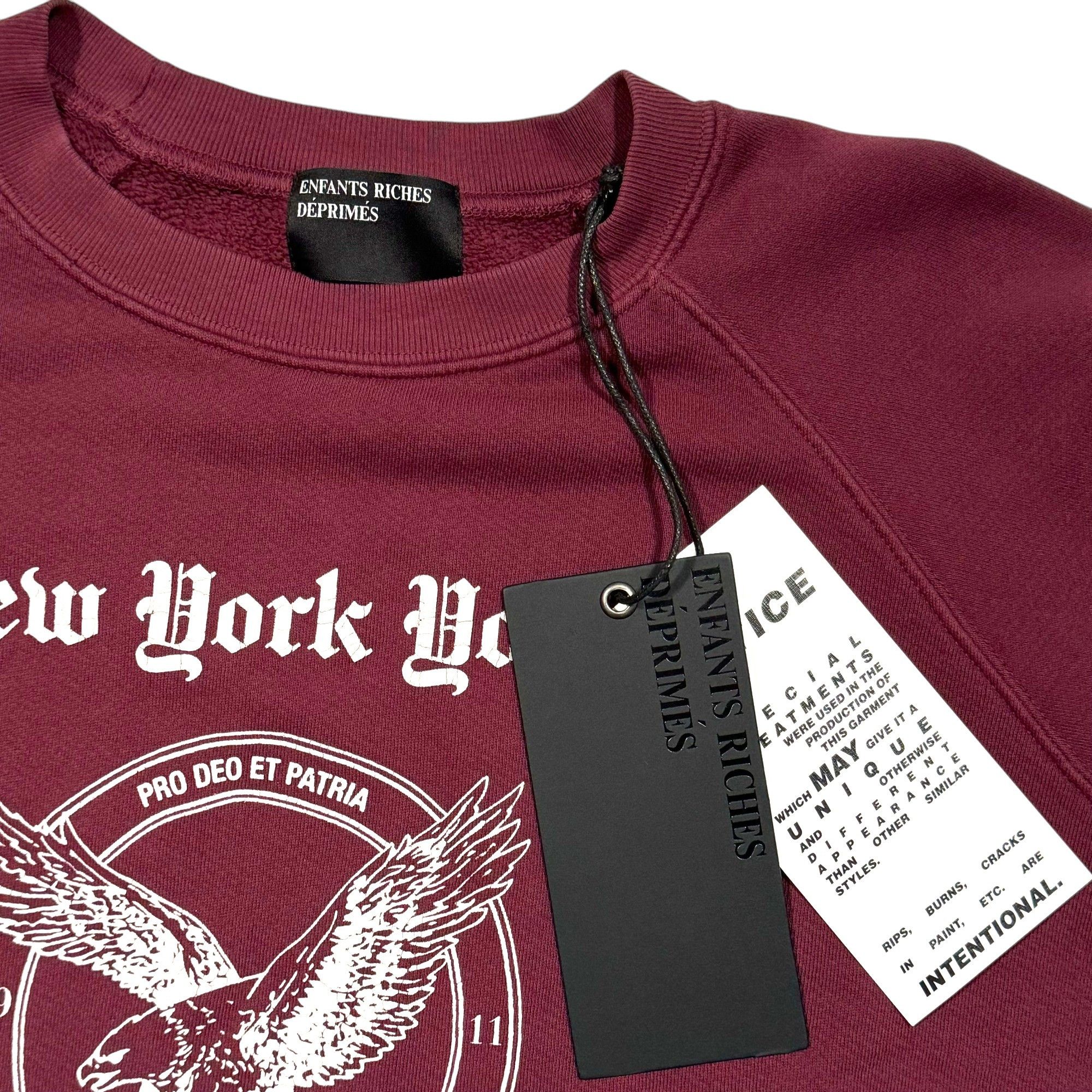 Enfants Riches Deprimes New York Young Republican Club Y.R.C. Raglan Sweater Thermal Size US M / EU 48-50 / 2 - 3 Thumbnail