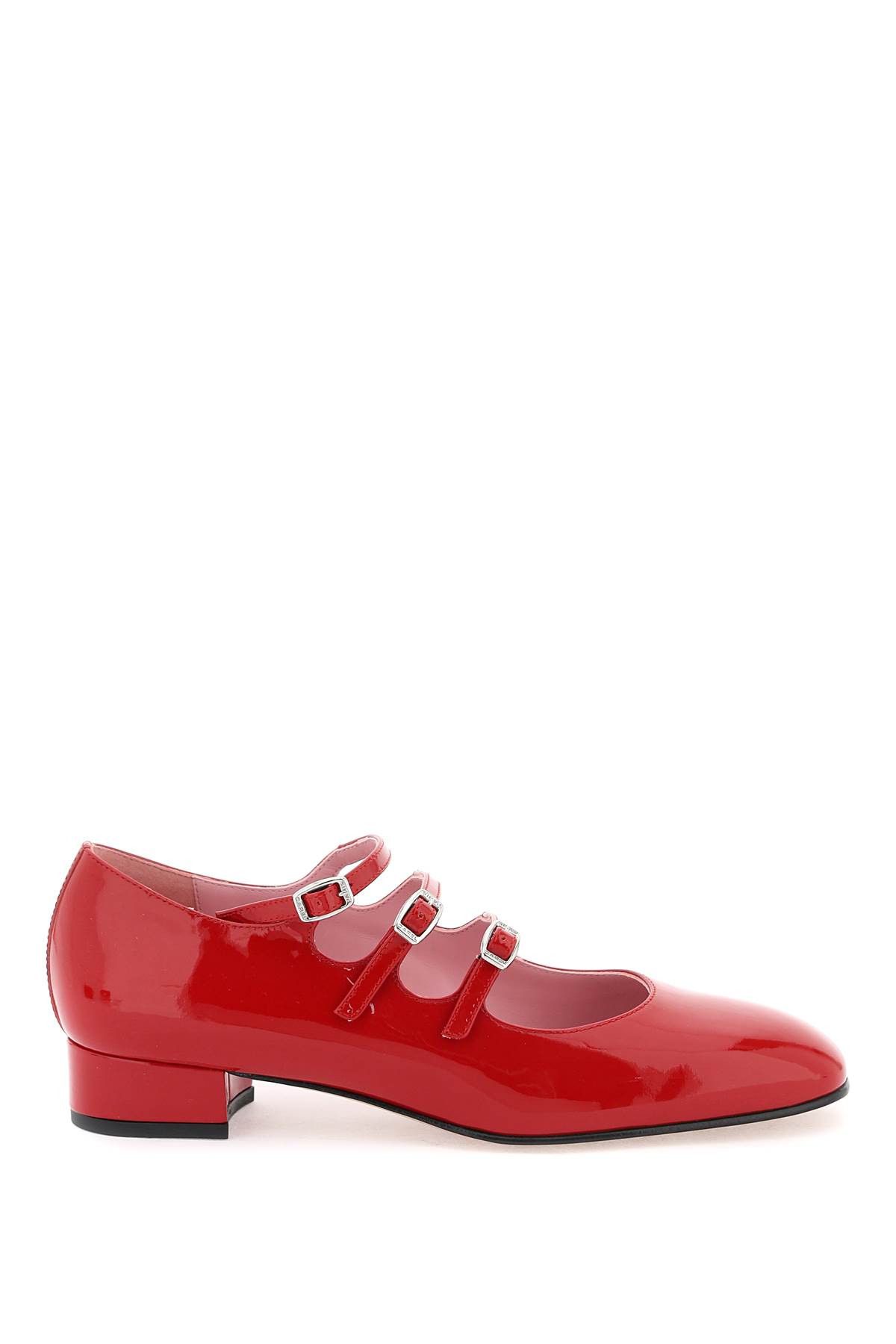 image of Carel Paris Carel Patent Leather Ariana Mary Jane Shoes in Rouge, Women's (Size 7)