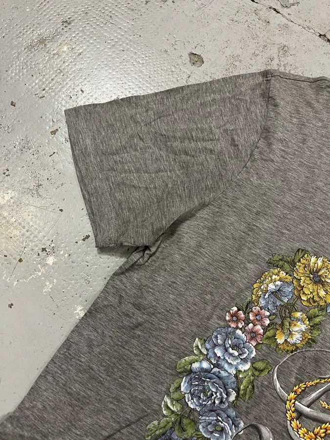 Gucci 2010s Gucci Flowers Grey T-Shirt Size US M / EU 48-50 / 2 - 5 Thumbnail