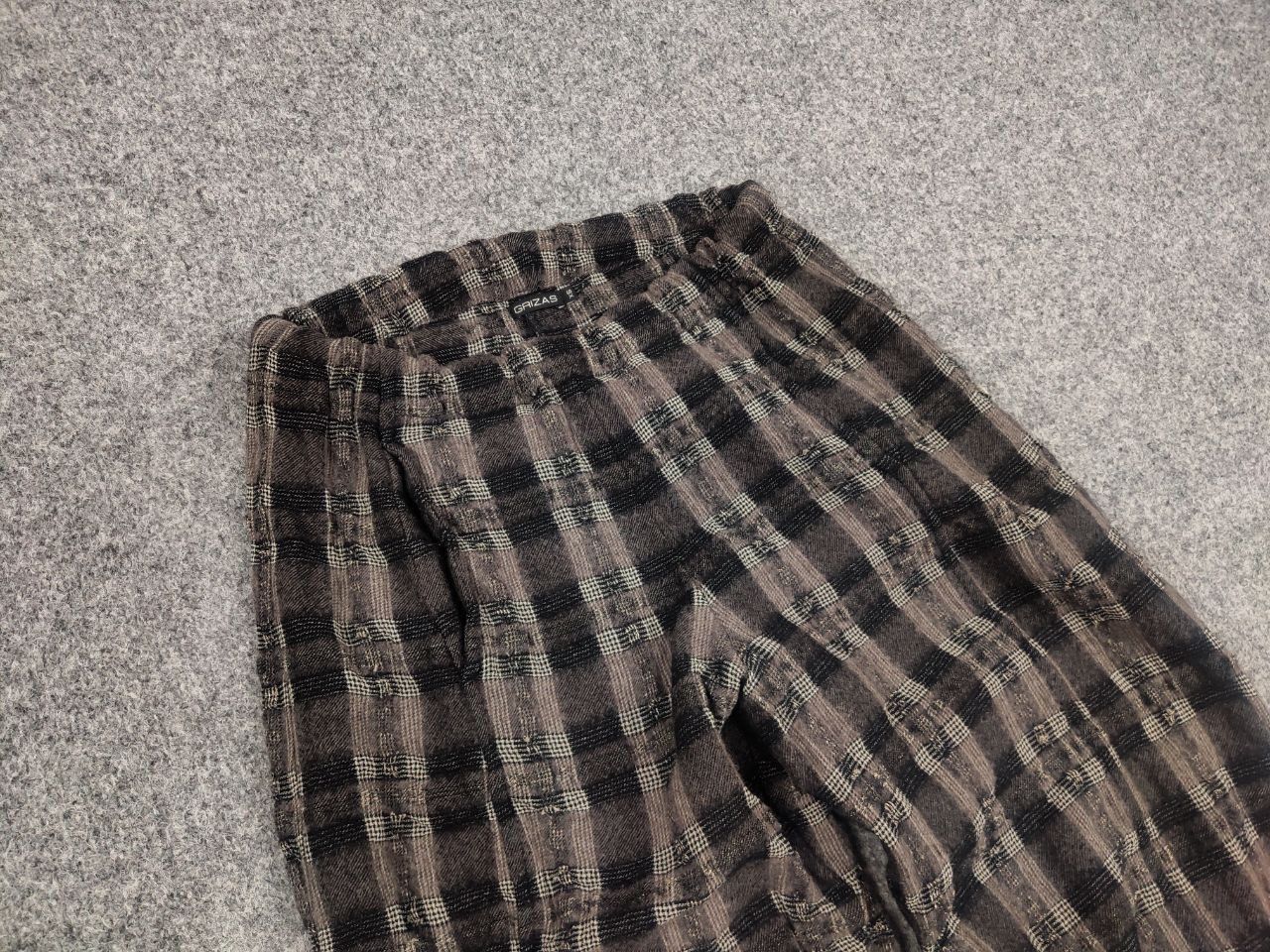 Other Grizas Design Dark Wood Pattern Blend Baggy Pants Size 32" / US 10 / IT 46 - 7 Thumbnail