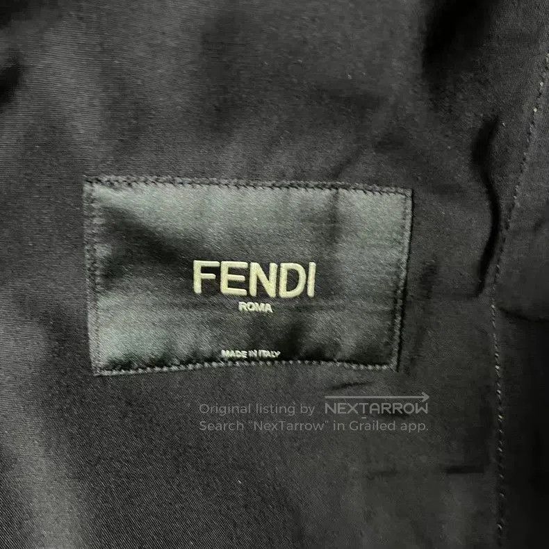 Fendi Fendi Brown Logo Denim Jacket. Size US L / EU 52-54 / 3 - 3 Thumbnail