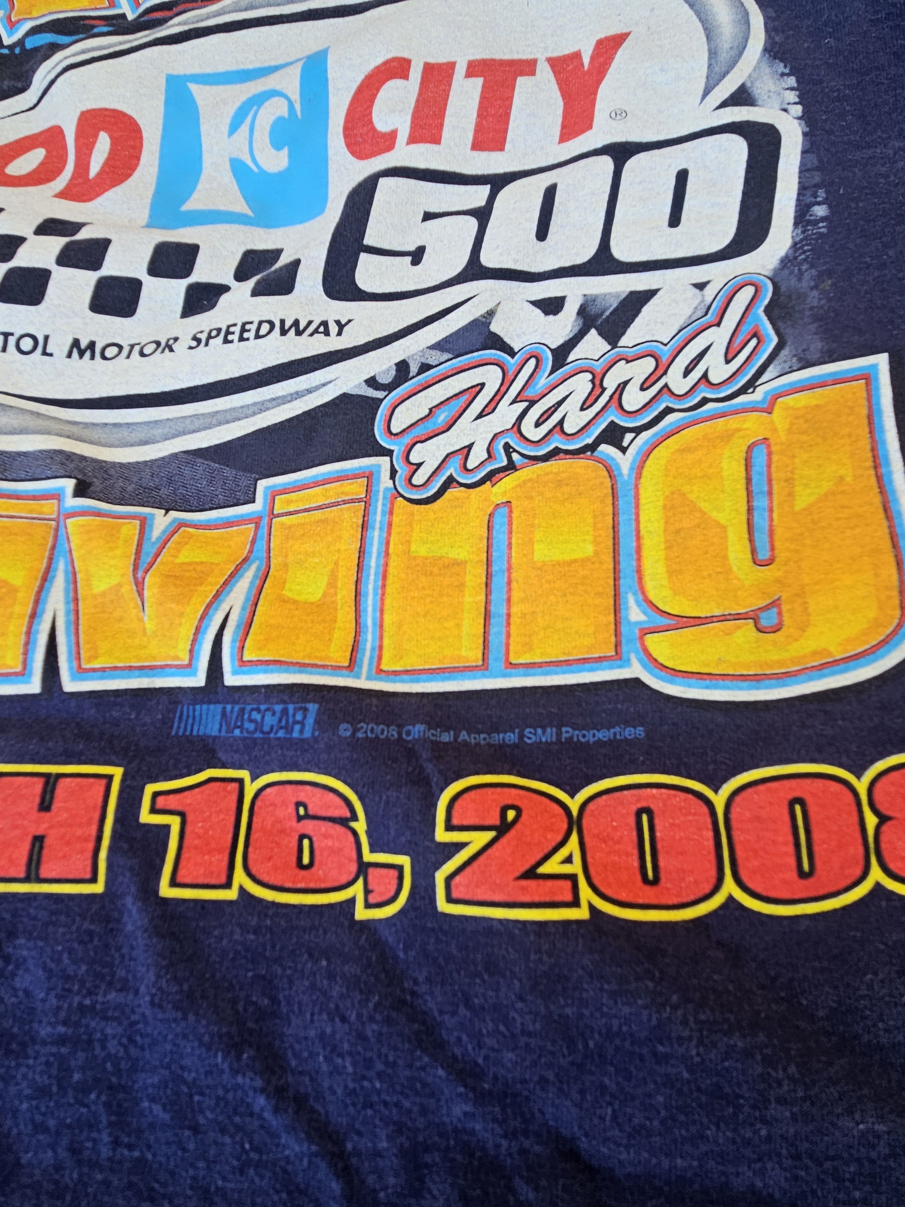 NASCAR Bristol Motor Speedway Food City 500 Y2K Nascar Tee Size US L / EU 52-54 / 3 - 5 Thumbnail
