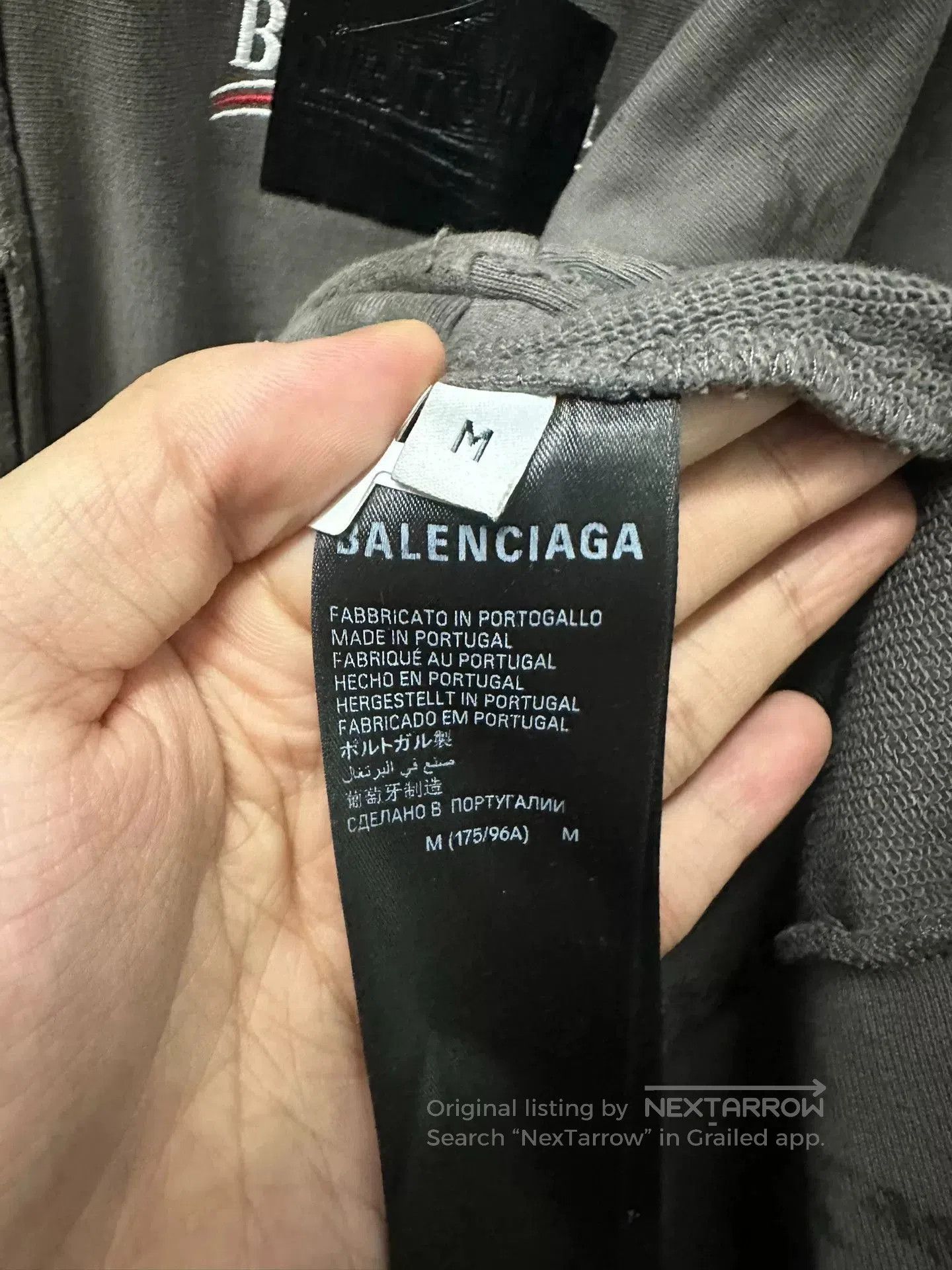 Balenciaga balenciaga tape hoodie with zipper. Size US M / EU 48-50 / 2 - 5 Thumbnail