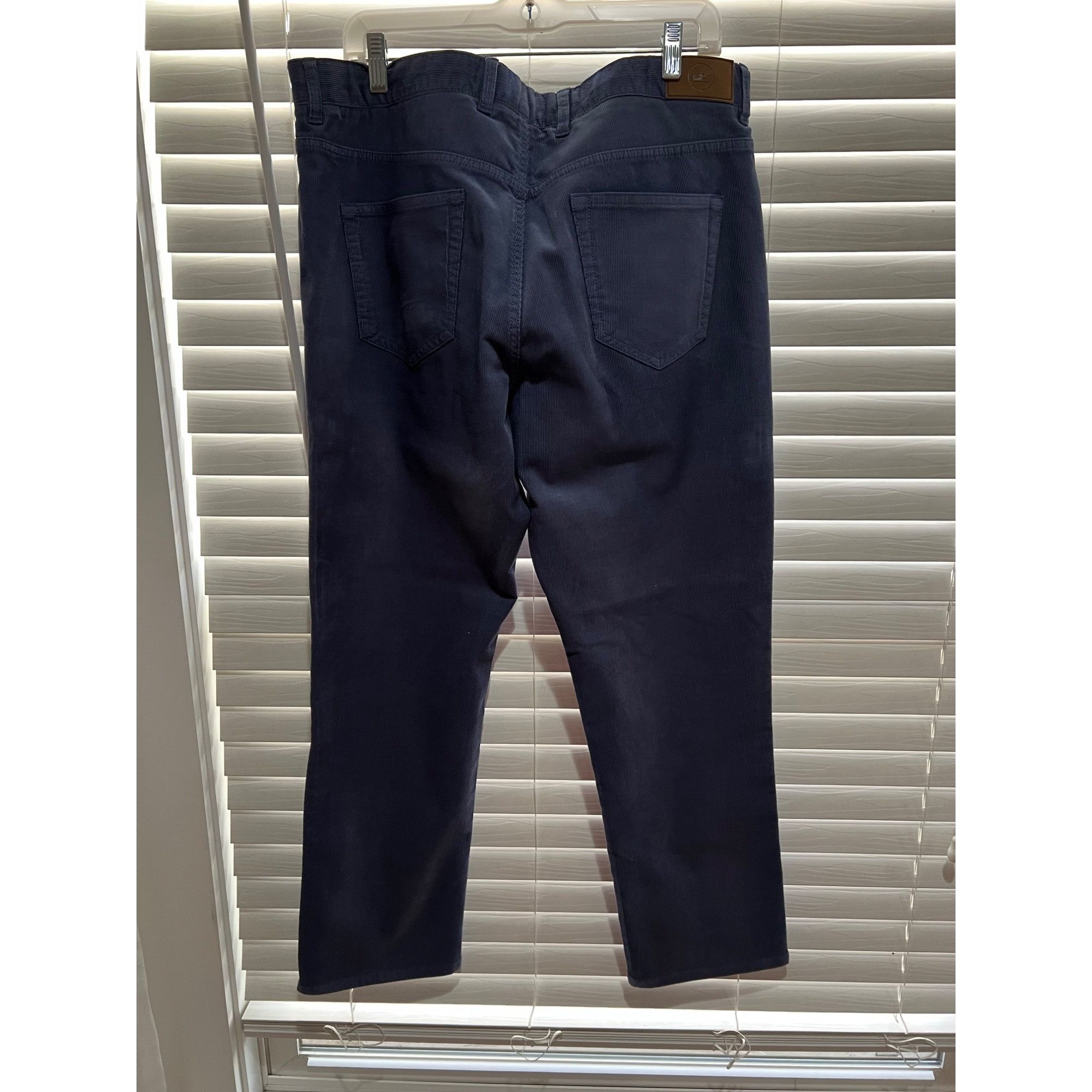 Peter Millar Peter Millar Blue Corduroy Mens Pants - Size 36x30 Size US 36 / EU 52 - 3 Thumbnail
