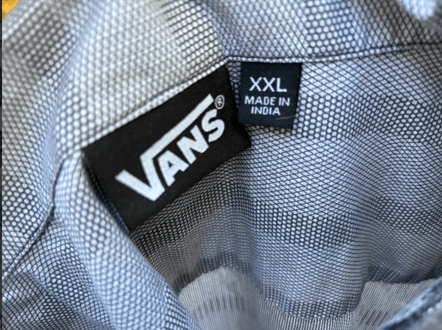 Vans Vans Men's Grey and White Shirt Size US XXL / EU 58 / 5 - 4 Thumbnail
