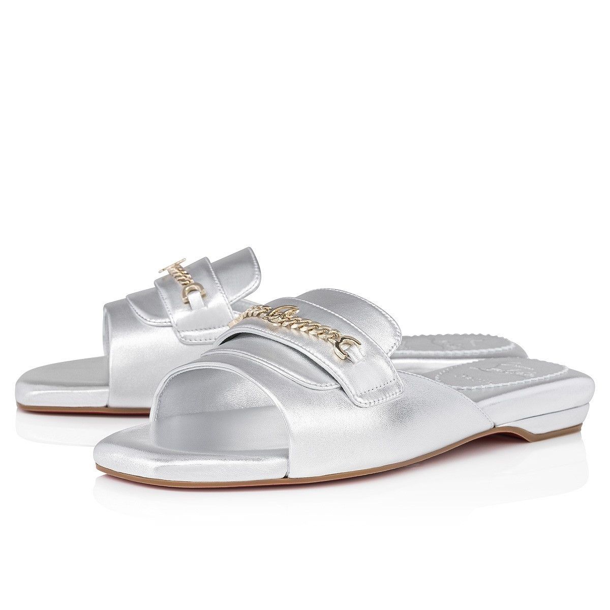 Christian Louboutin Miss MJ Mule Silver Size US 6 / IT 36 - 1 Thumbnail