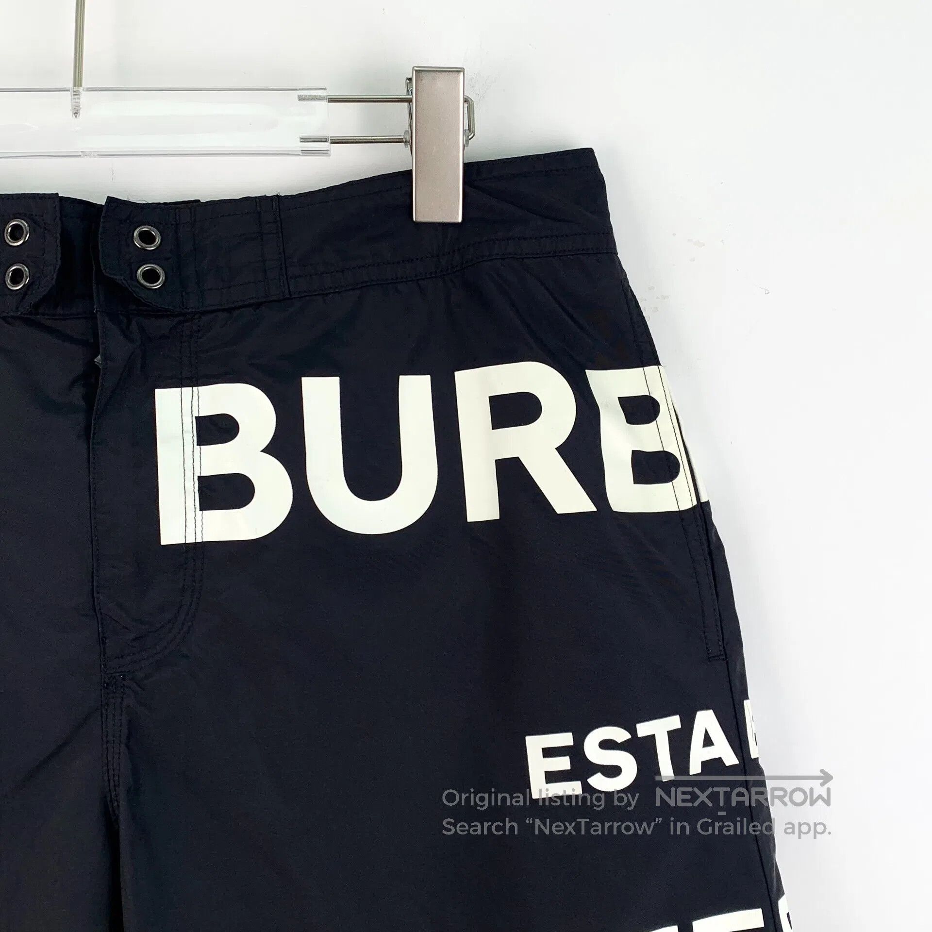 Burberry Burberry size M Black Logo Letter Printed Casual Shorts| Size US 27 - 3 Thumbnail