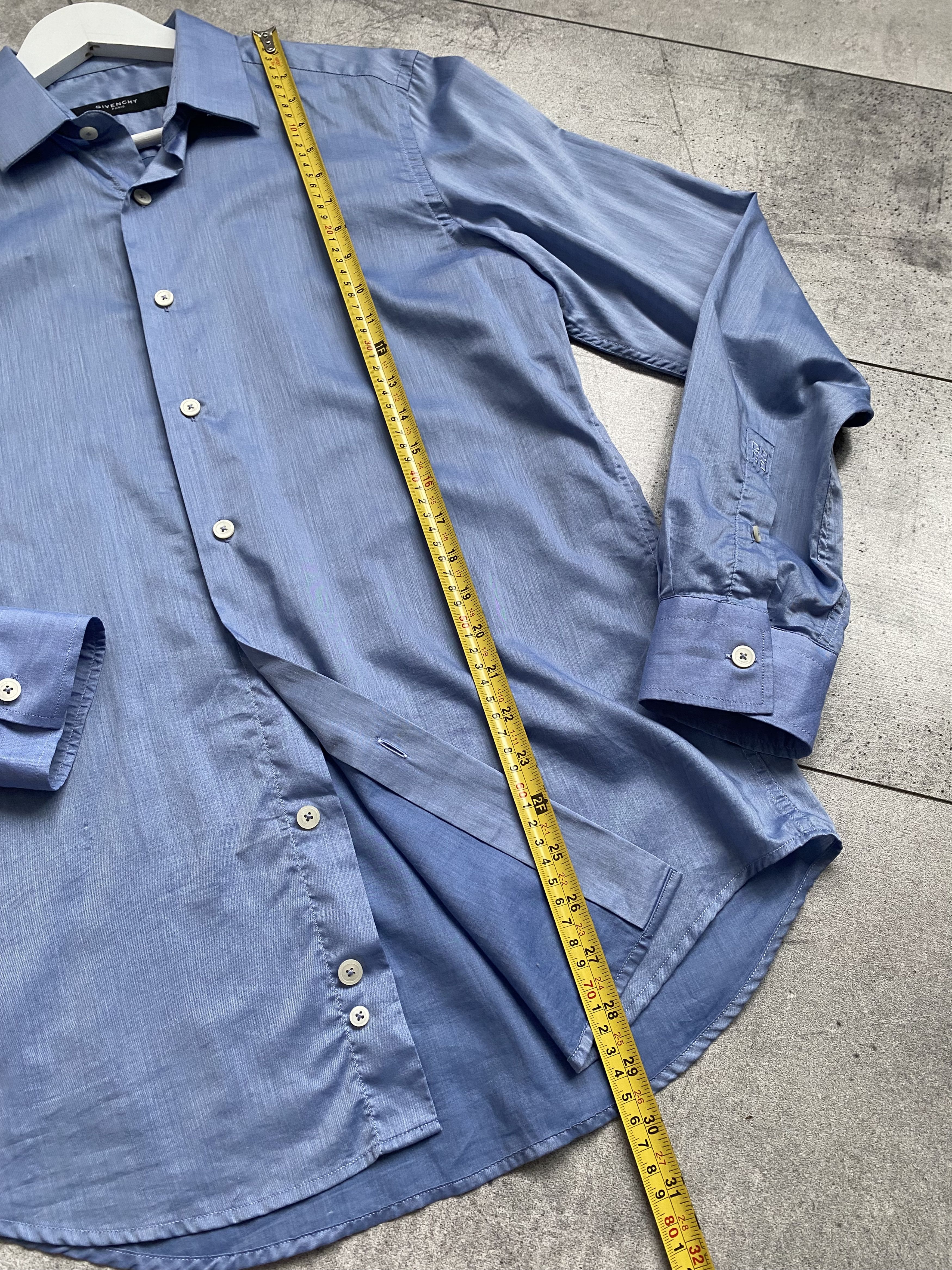 Givenchy GIVENCHY Paris Men’s Oxford Blue Shirt Size US M / EU 48-50 / 2 - 12 Thumbnail