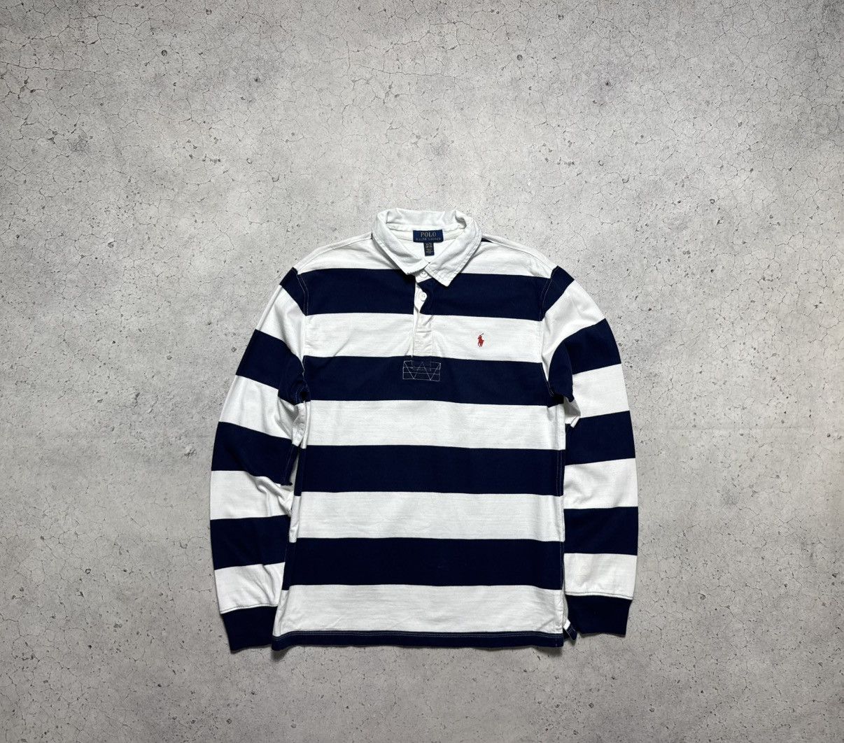 Polo Ralph Lauren Polo Ralph Lauren Rugby Sweatshirt Striped PRL Y2K Size US S / EU 44-46 / 1 - 1 Thumbnail