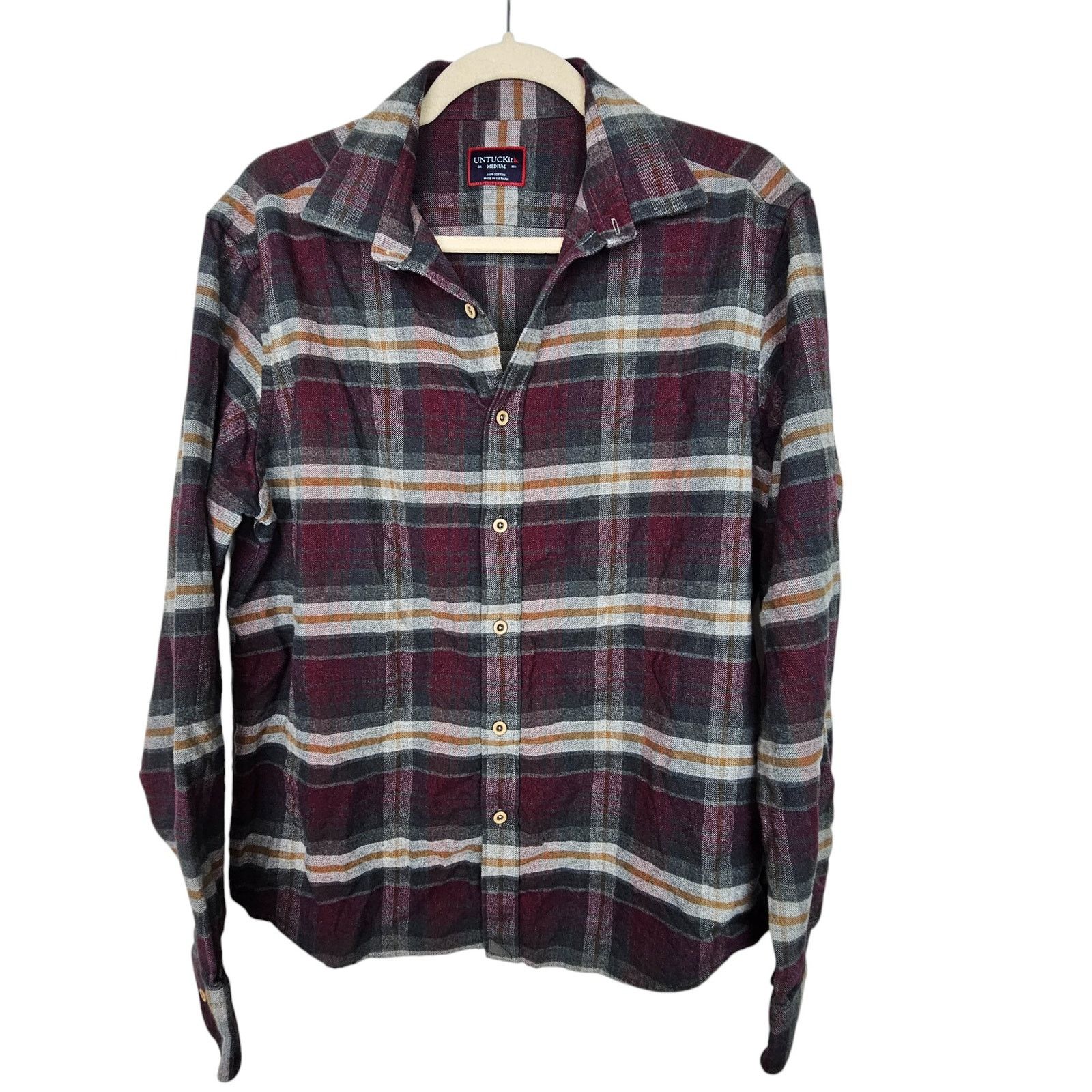 UNTUCKit UNTUCKit Mens Greyton Flannel Shirt Plaid M Gorpcore Weekend Size US M / EU 48-50 / 2 - 2 Thumbnail