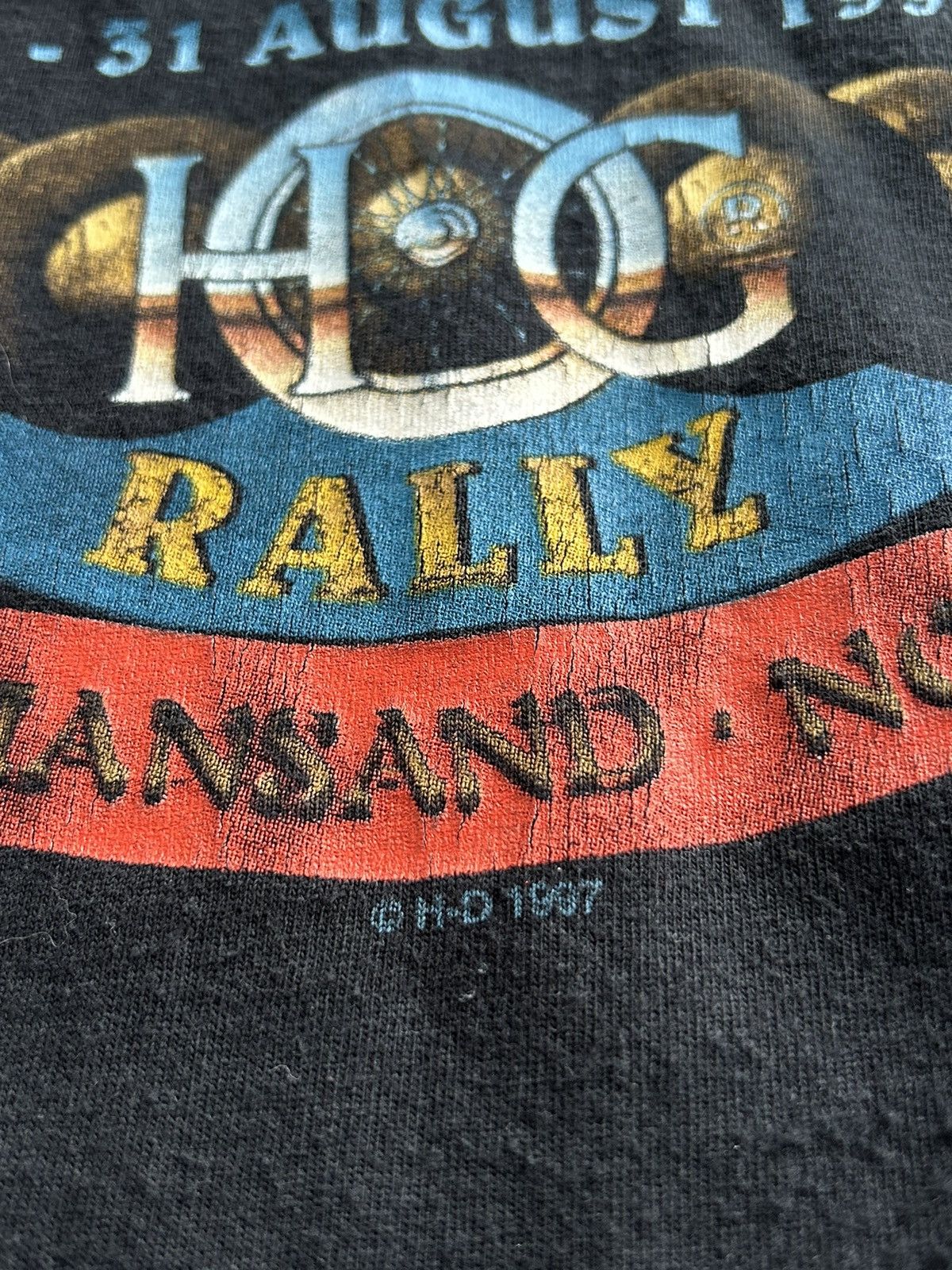 Harley Davidson × Vintage Vintage 1997 HARLEY DAVIDSON Northern European Rally t-shirt Size US M / EU 48-50 / 2 - 4 Thumbnail