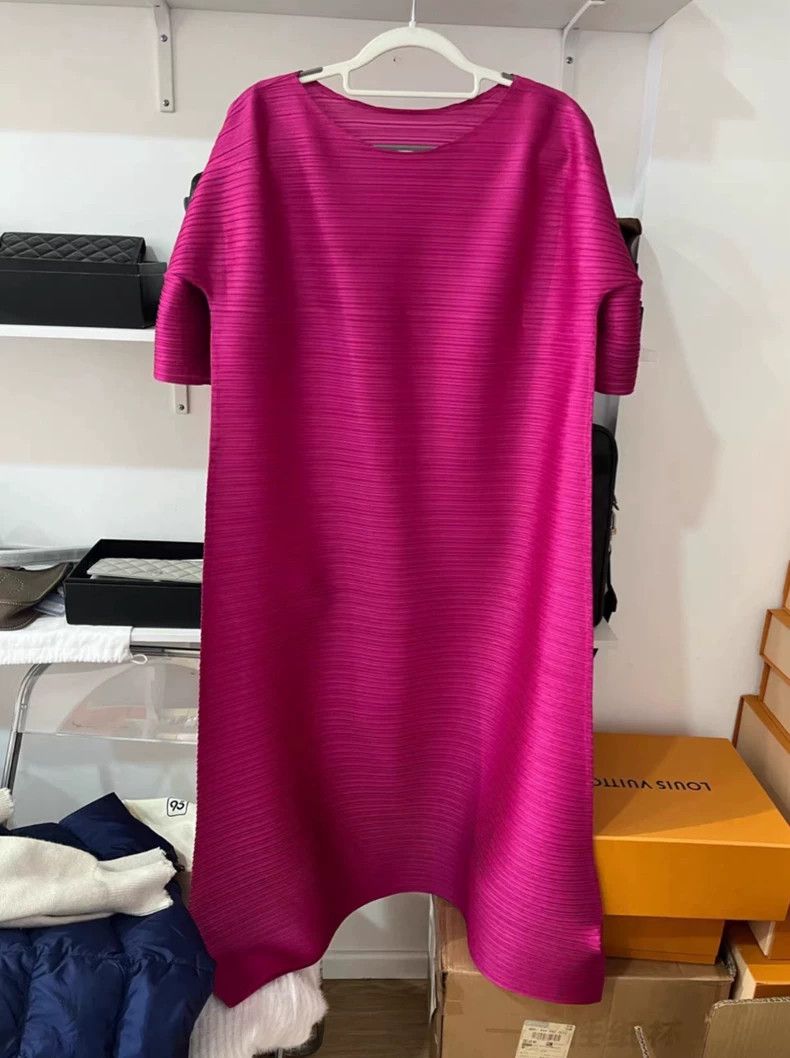 Issey Miyake Issey Miyake size:3 Pink dress Size M / US 6-8 / IT 42-44 - 2 Thumbnail