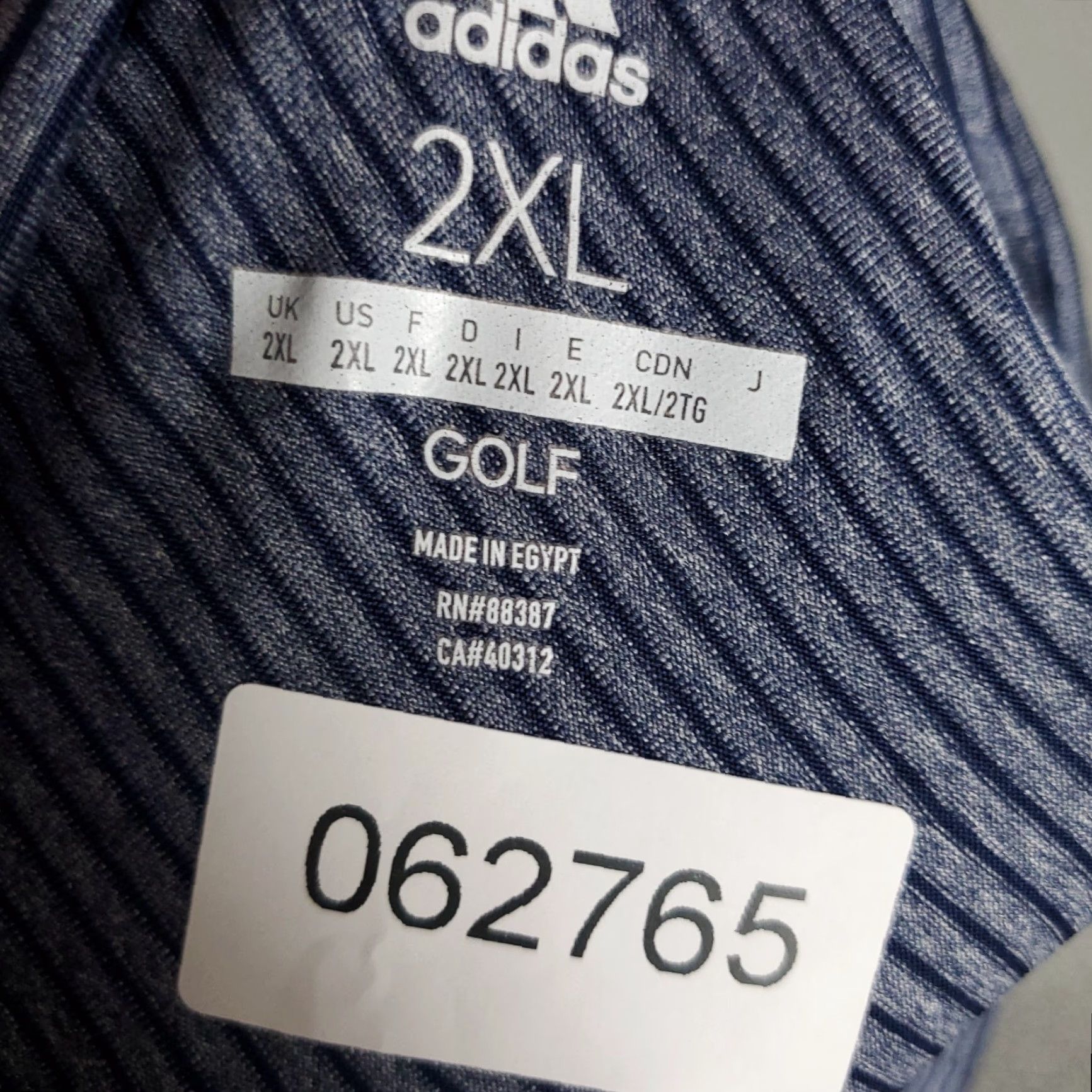 Adidas Adidas Polo Shirt Mens Size 2XL Blue Striped Golf Casual Short Sleeve Polo Shirt Adidas 2XL Mens Blue Striped Short Sleeve Golf Casual Polo Size US XXL / EU 58 / 5 - 7 Thumbnail