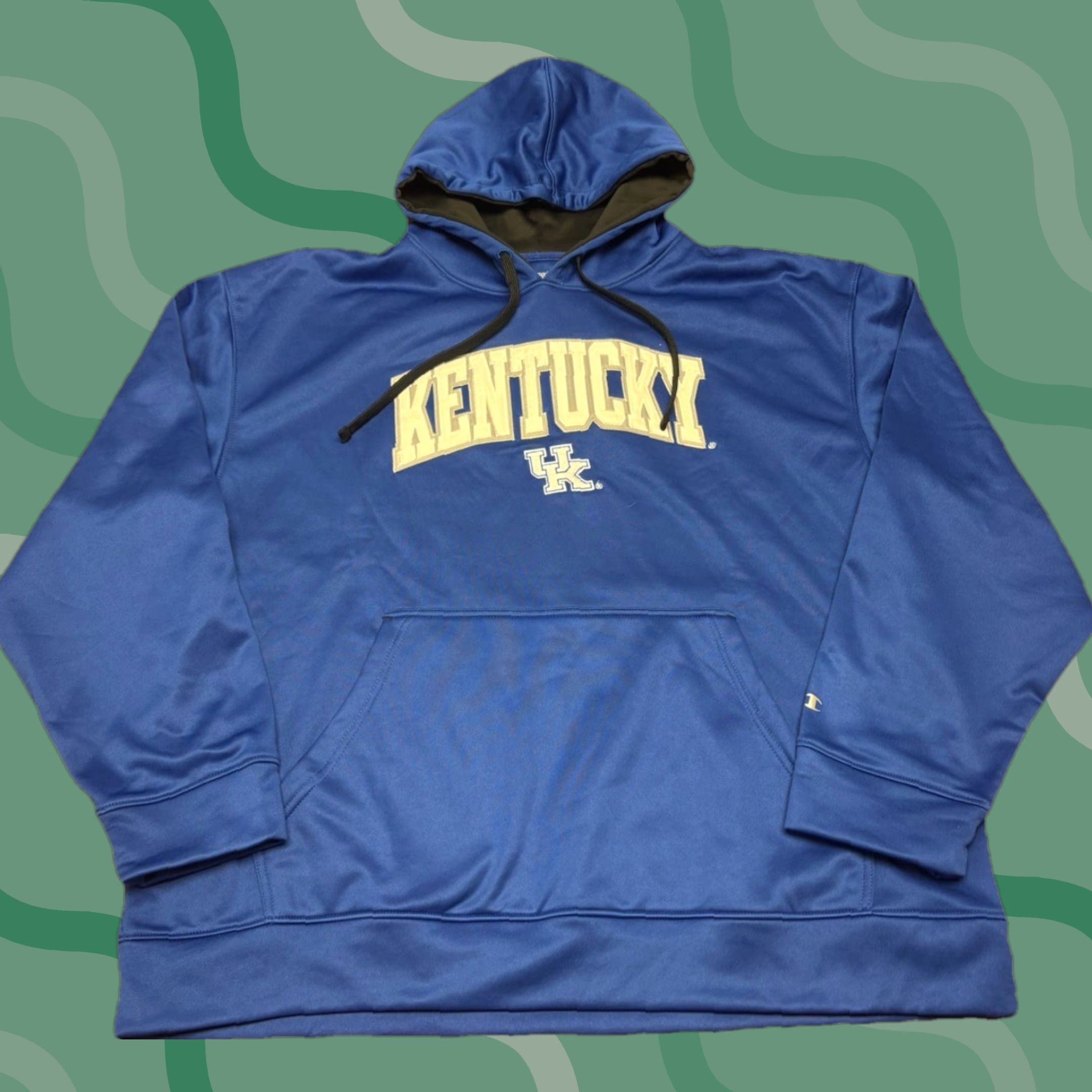 Champion Champion Kentucky Wildcats Men’s Pullover Hoodie Sweatshirt XL Blue Embroidered Pocket 90s College University Sports Crew Neck Hoodie Size US XL / EU 56 / 4 - 1 Thumbnail