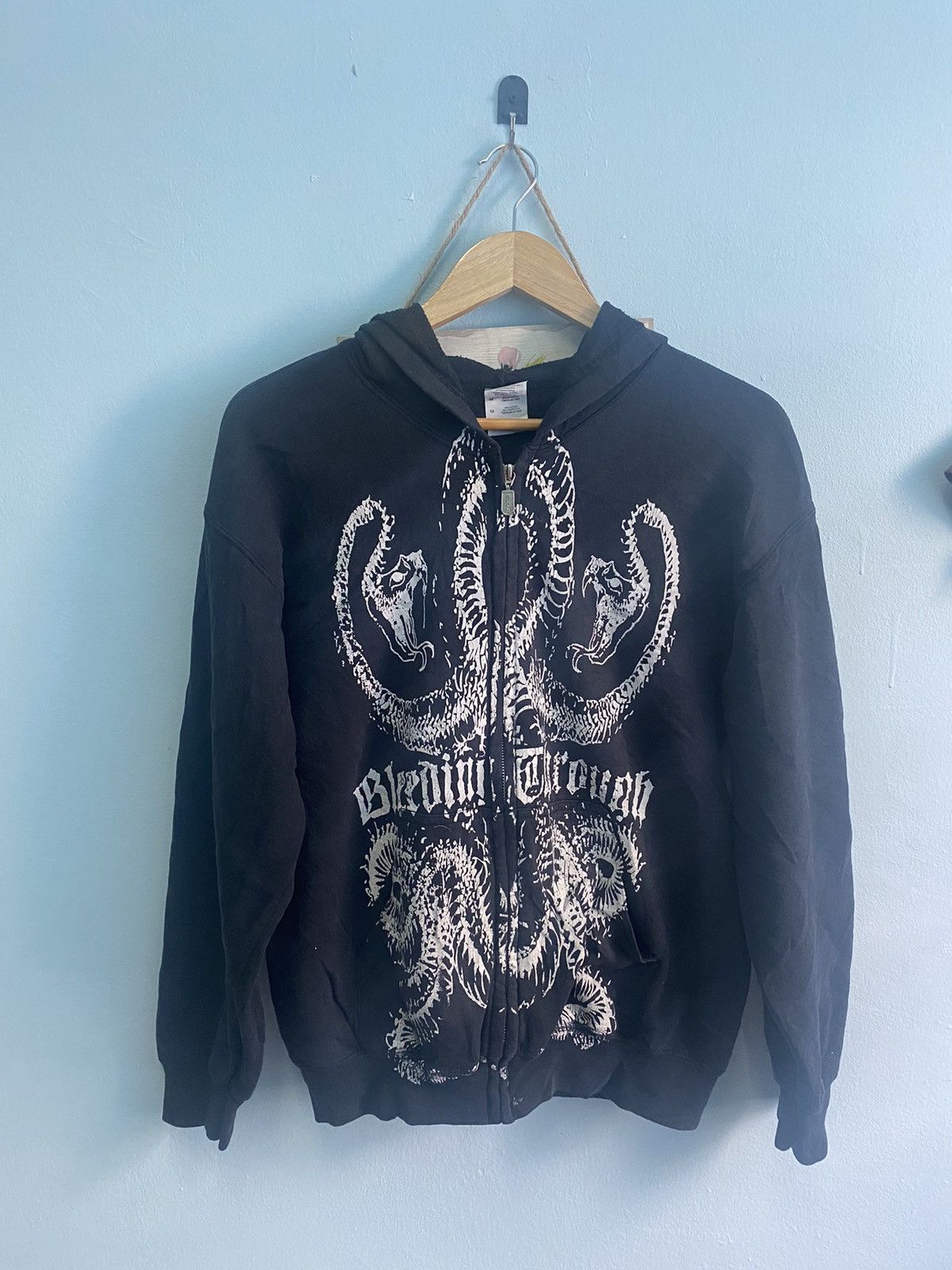 Gildan × Japanese Brand Crazy snake Fighter Gildan Heavy Blend 🚀 Size US M / EU 48-50 / 2 - 1 Thumbnail