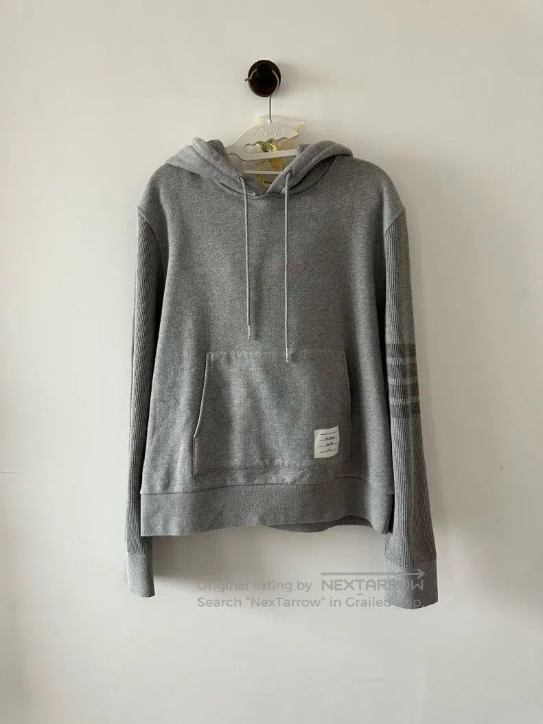 Thom Browne Thom Browne Hoodie Grey Size US M / EU 48-50 / 2 - 1 Thumbnail