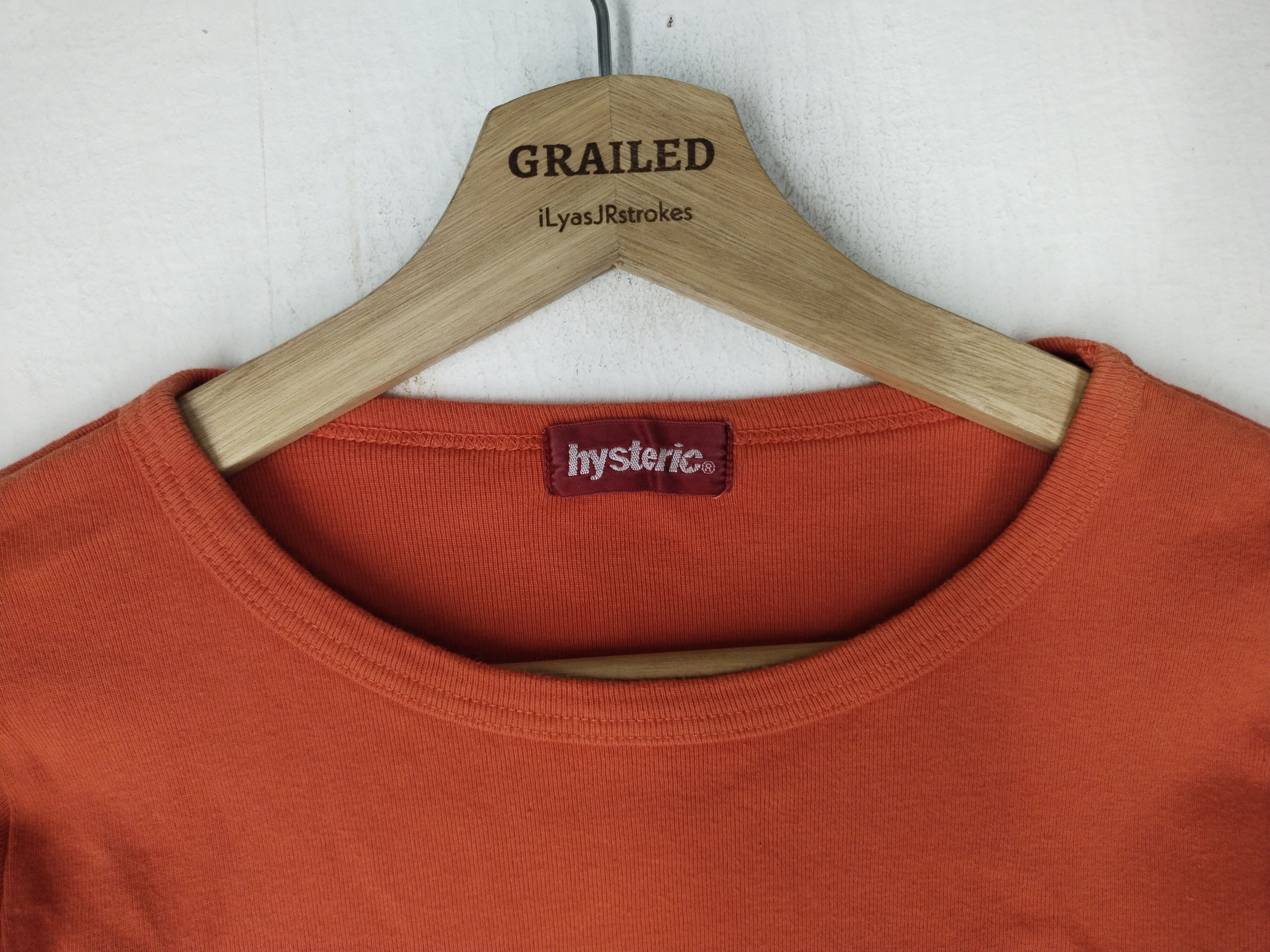 Hysteric Glamour Vtg Hysteric Glamour Spellout Orenge Tee Interested S - M Size S / US 4 / IT 40 - 4 Thumbnail