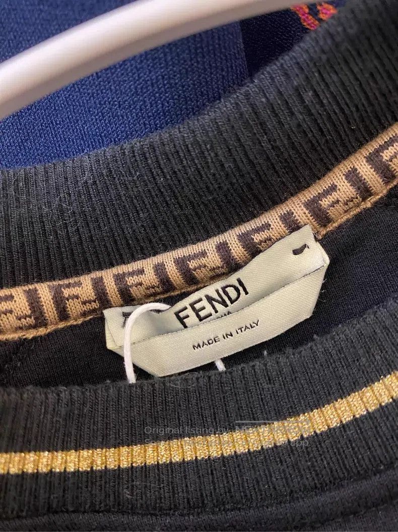 Fendi Fendi Glitter Logo Sweatshirt Size XS / US 0-2 / IT 36-38 - 4 Thumbnail