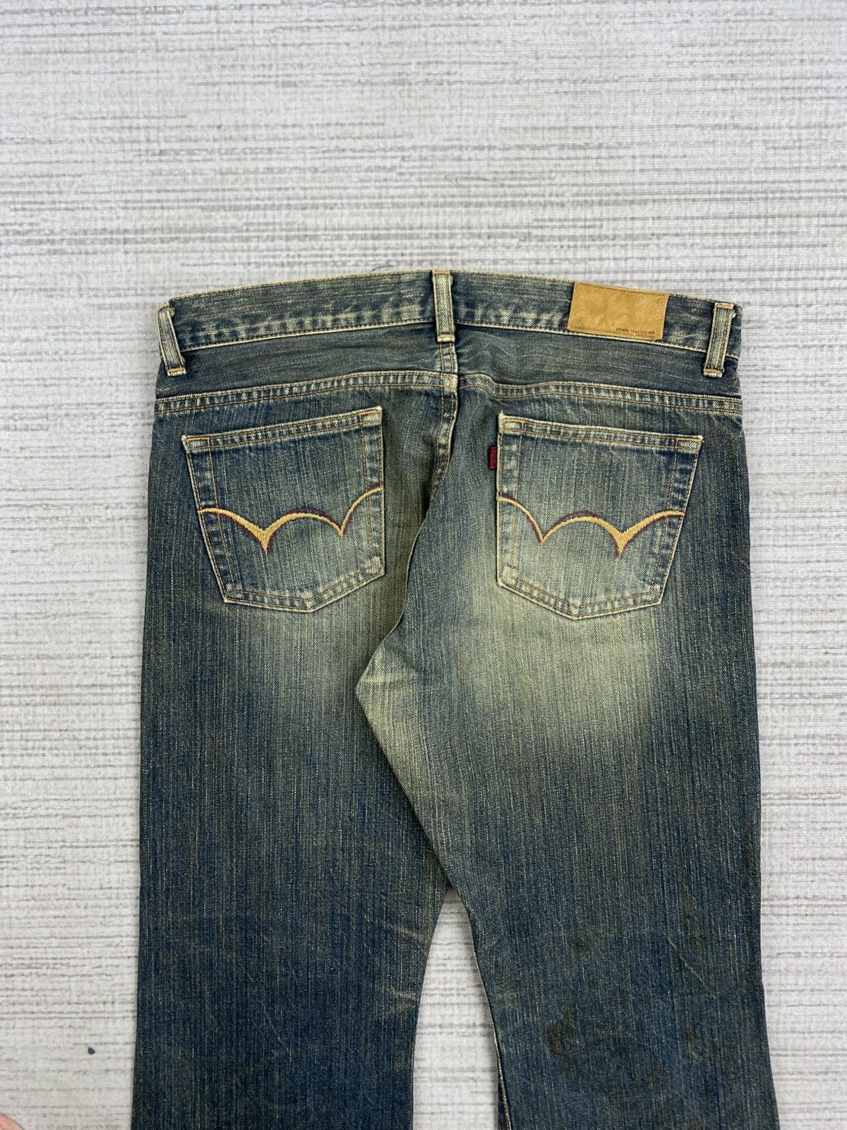 Edwin Vintage Edwin Flared Mud Wash Denim Pants Size US 31 - 8 Thumbnail