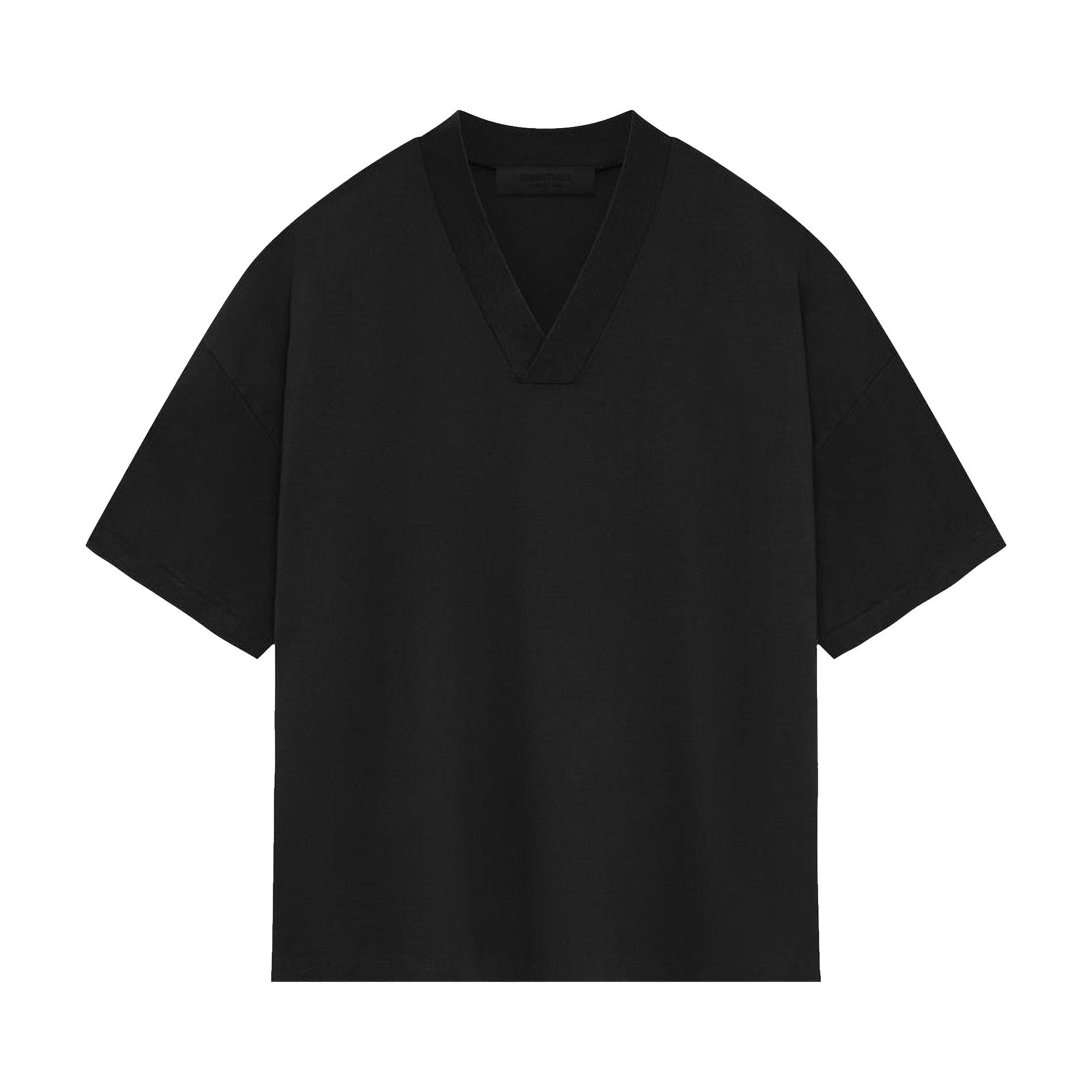Essentials × Fear of God Fear of God Essentials V Neck T-Shirt 'Jet Black' Size US M / EU 48-50 / 2 - 1 Thumbnail