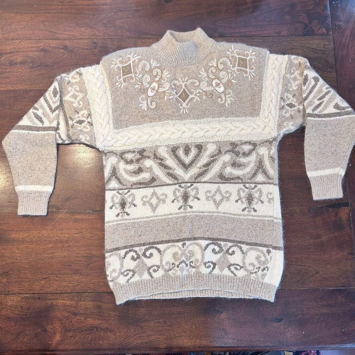 Vintage IB Diffusion Silk Angora Lambswool Nat. Sweater Skirt Set Size S / US 4 / IT 40 - 2 Thumbnail