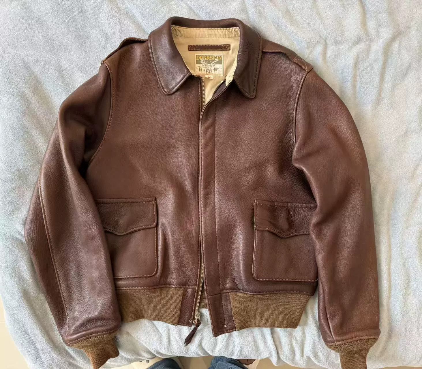 The Real McCoy's Real McCoy A2 Leather Jacket Size US M / EU 48-50 / 2 - 1 Thumbnail