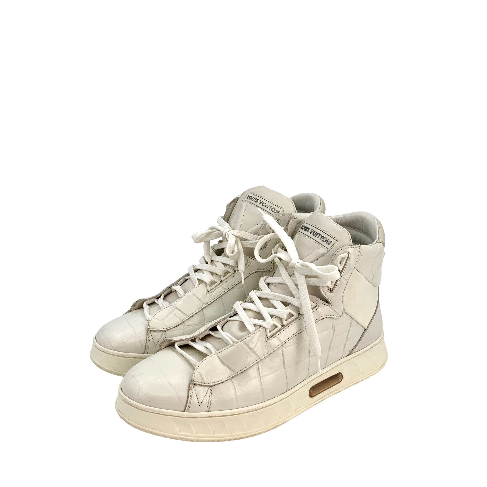 Louis Vuitton Louis Vuitton Croc Embossed High-Top Sneakers Size 7 Size US 7 / EU 40 - 1 Thumbnail