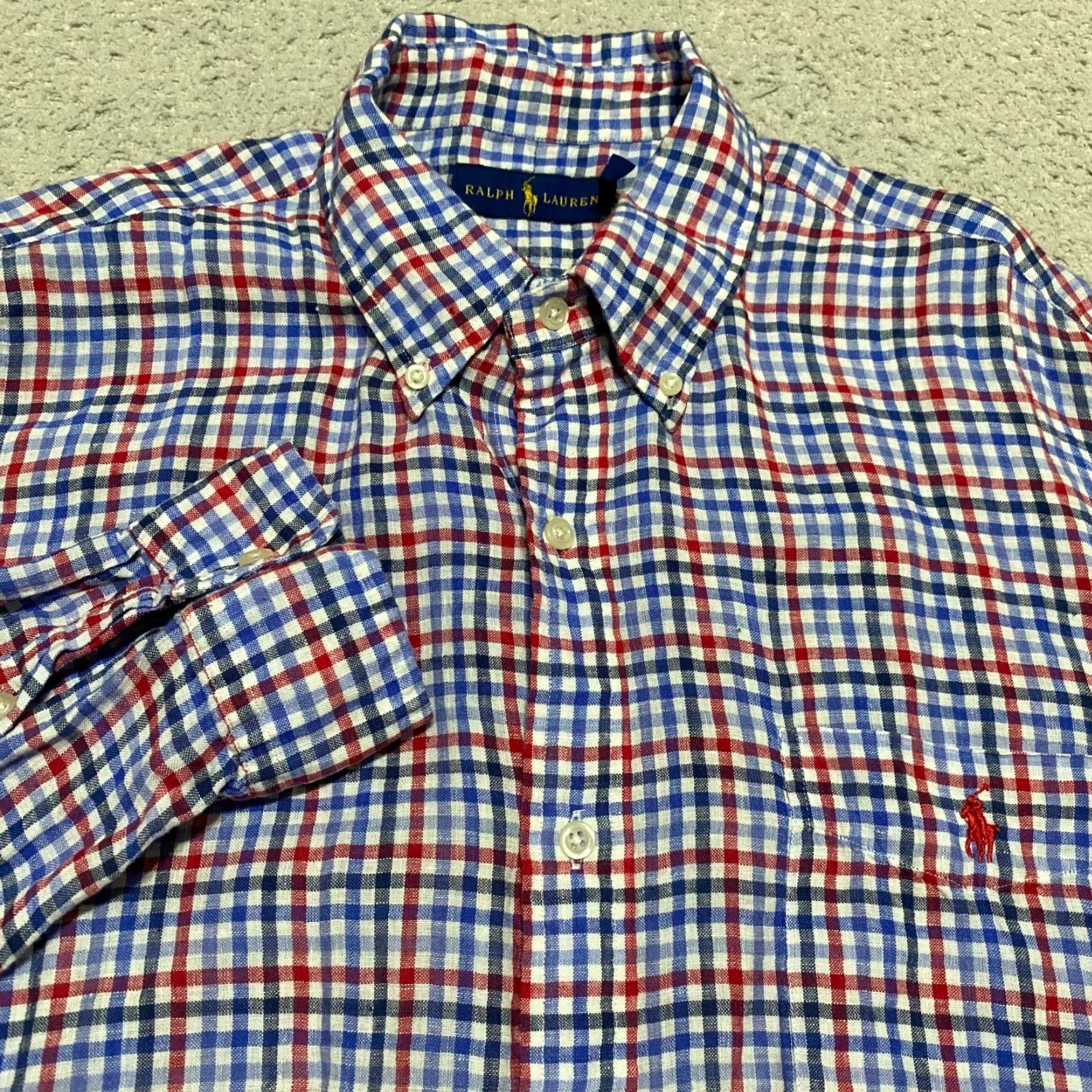 Ralph Lauren Ralph Lauren Mens XL Shirt Multicolor Plaid Check Long Sleeve Button-Down Collar Size US XL / EU 56 / 4 - 5 Thumbnail
