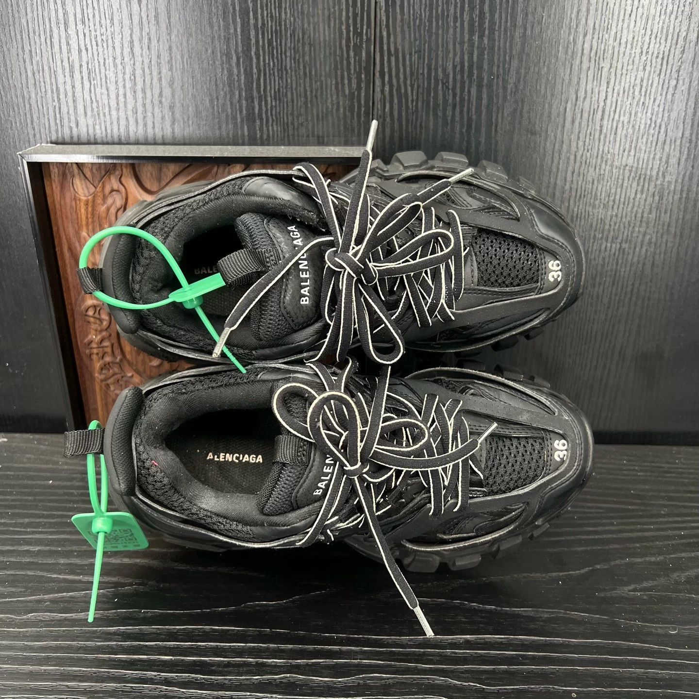 Balenciaga Balenciaga Track 36 Black Sneakers Size US 5 / IT 35 - 6 Thumbnail