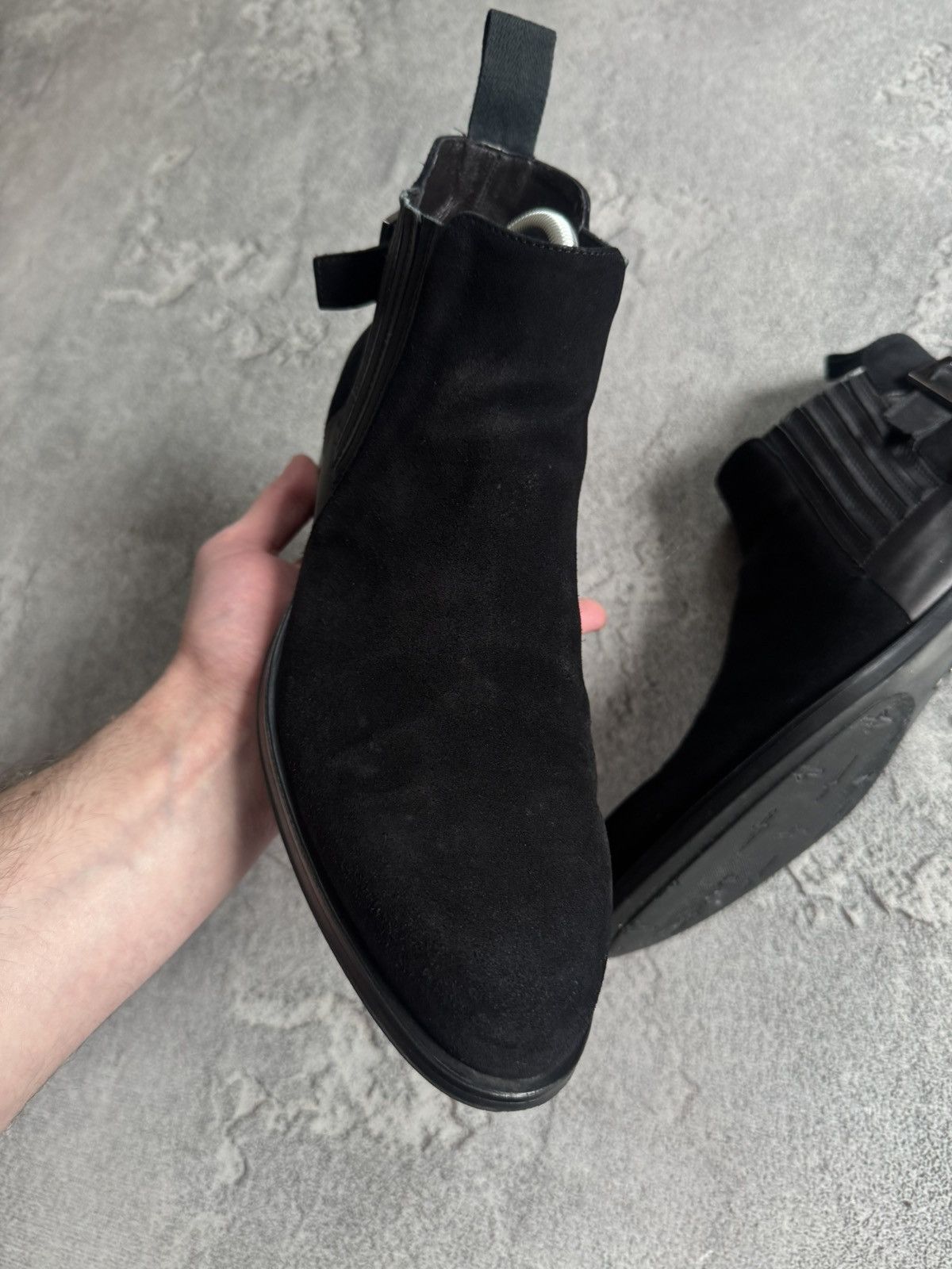 Other Cesare Paciotti 27.5cm suede black ankle boots shoes western Size US 9.5 / EU 42-43 - 8 Thumbnail