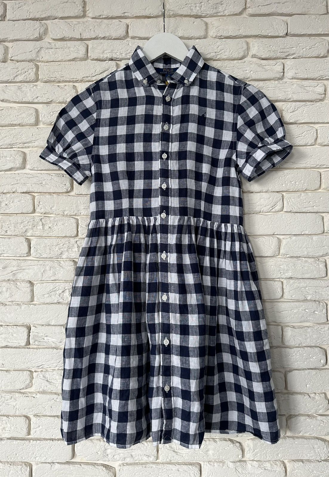 Polo Ralph Lauren Polo Ralph Lauren 100% Linen Logo Shirt Dress Size 12 Years Size XXS / US 00 / IT 34 - 1 Thumbnail