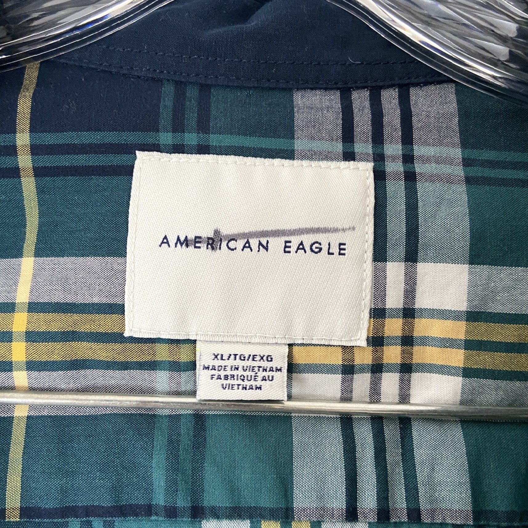 American Eagle Outfitters American Eagle Outfitters Plaid Shirt Men's XL Multicolor Long Sleeve Button-Front Mens Size US XL / EU 56 / 4 - 6 Thumbnail