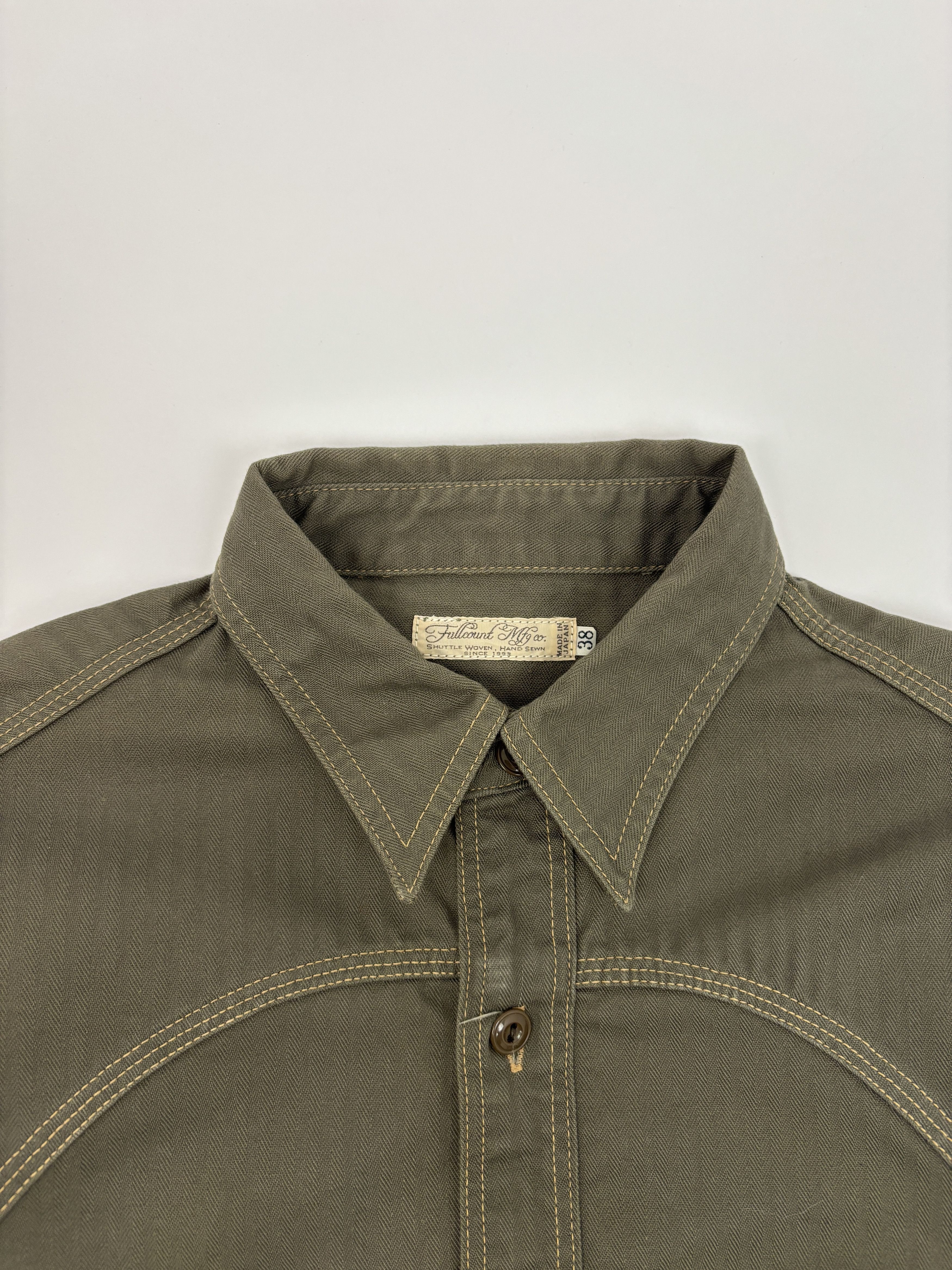 Full Count & Co. Fullcount Herringbone Work Shirt Size US M / EU 48-50 / 2 - 7 Thumbnail
