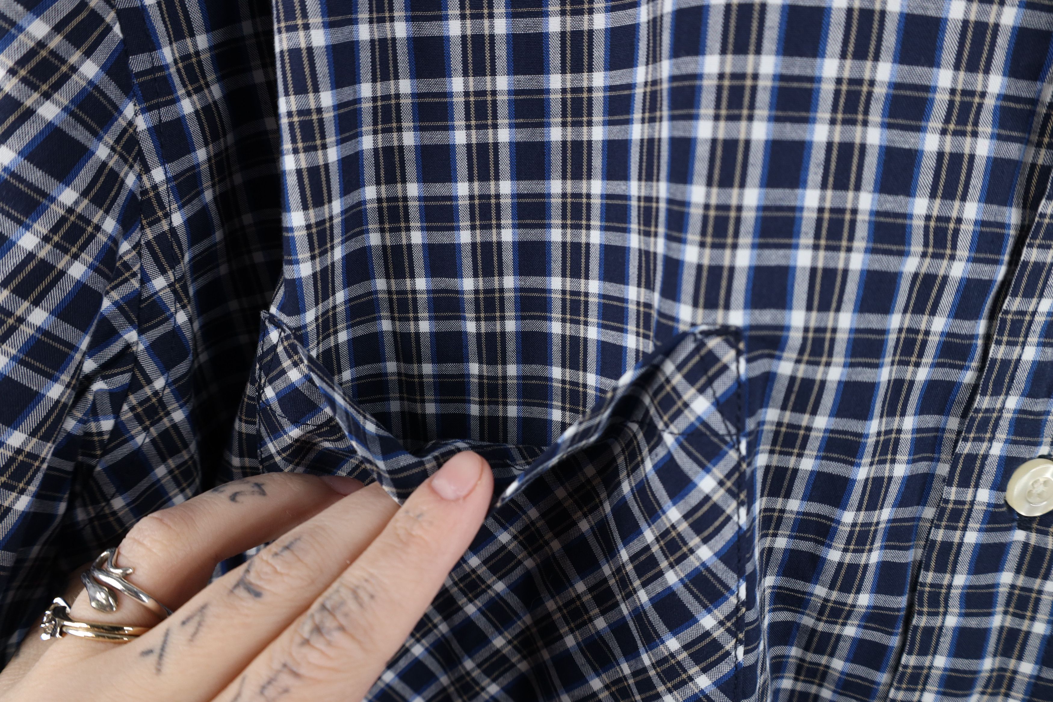 Carhartt Vintage Carhartt Pocket Short Sleeve Button Down Shirt Plaid Size US XXL / EU 58 / 5 - 5 Thumbnail