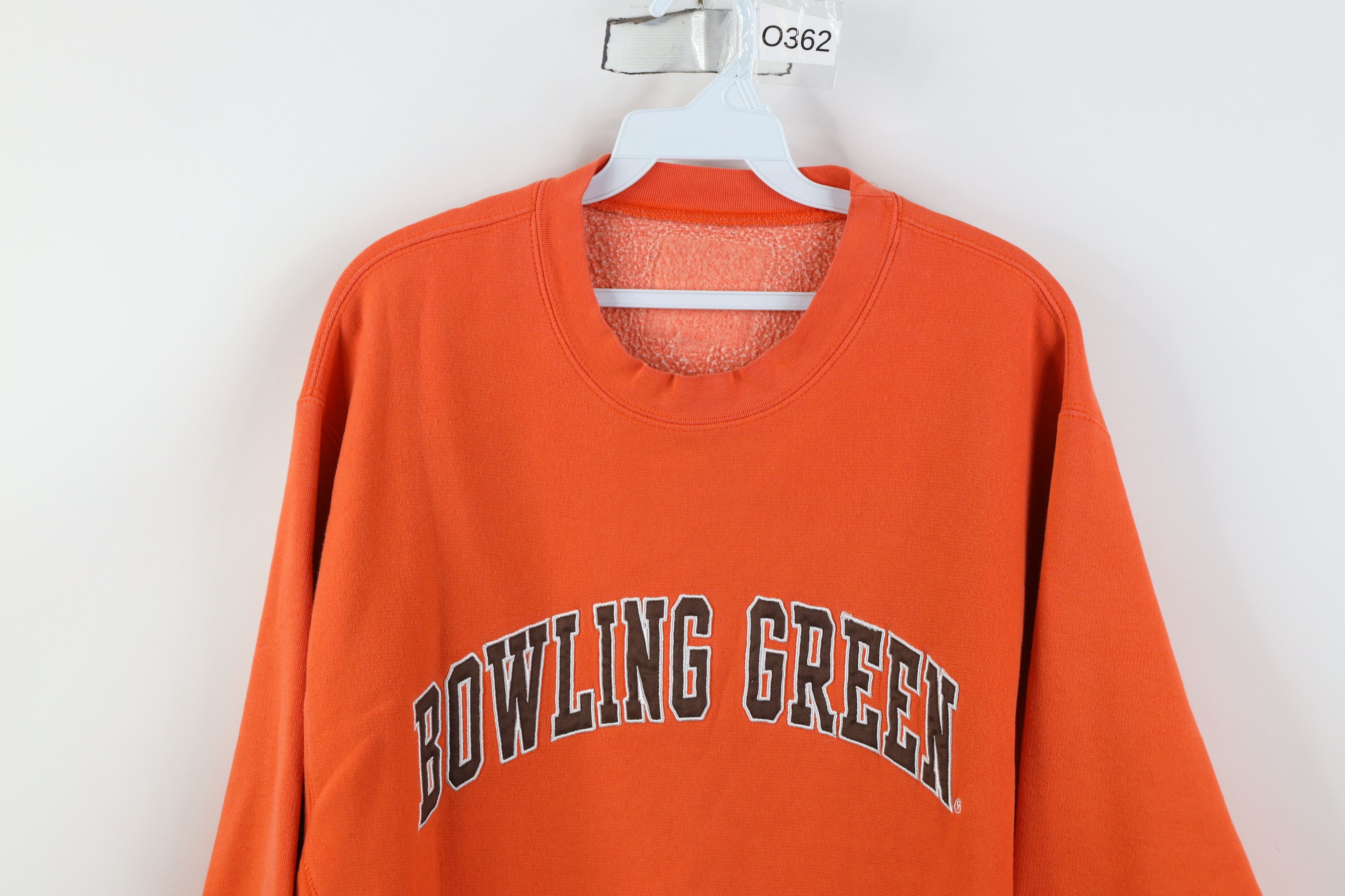 Vintage Vintage 90s Bowling Green State University Sweatshirt Orange Size US L / EU 52-54 / 3 - 2 Thumbnail