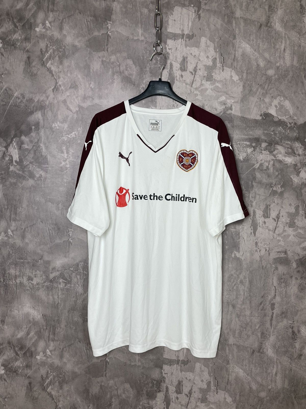 Puma × Vintage Heart Of Midlothian Vintage Y2K Retro Soccer Jersey Size XL Size US XL / EU 56 / 4 - 1 Thumbnail