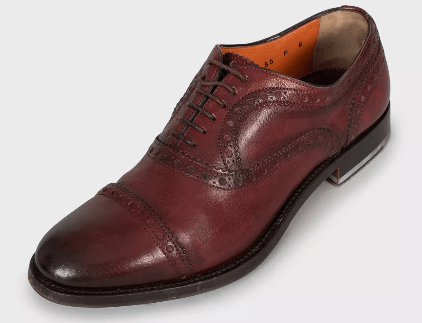 Santoni Santoni Men’s Brown Leather Brogues Size US 7 / EU 40 - 3 Thumbnail